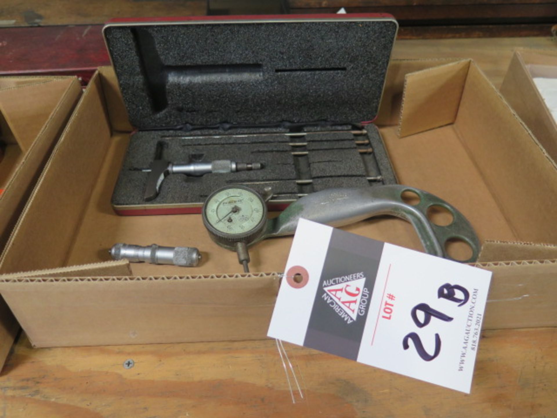 Starrett 6" Depth Mic, Federal Dial Snap Gage and NSK ID Mic (SOLD AS-IS - NO WARRANTY)