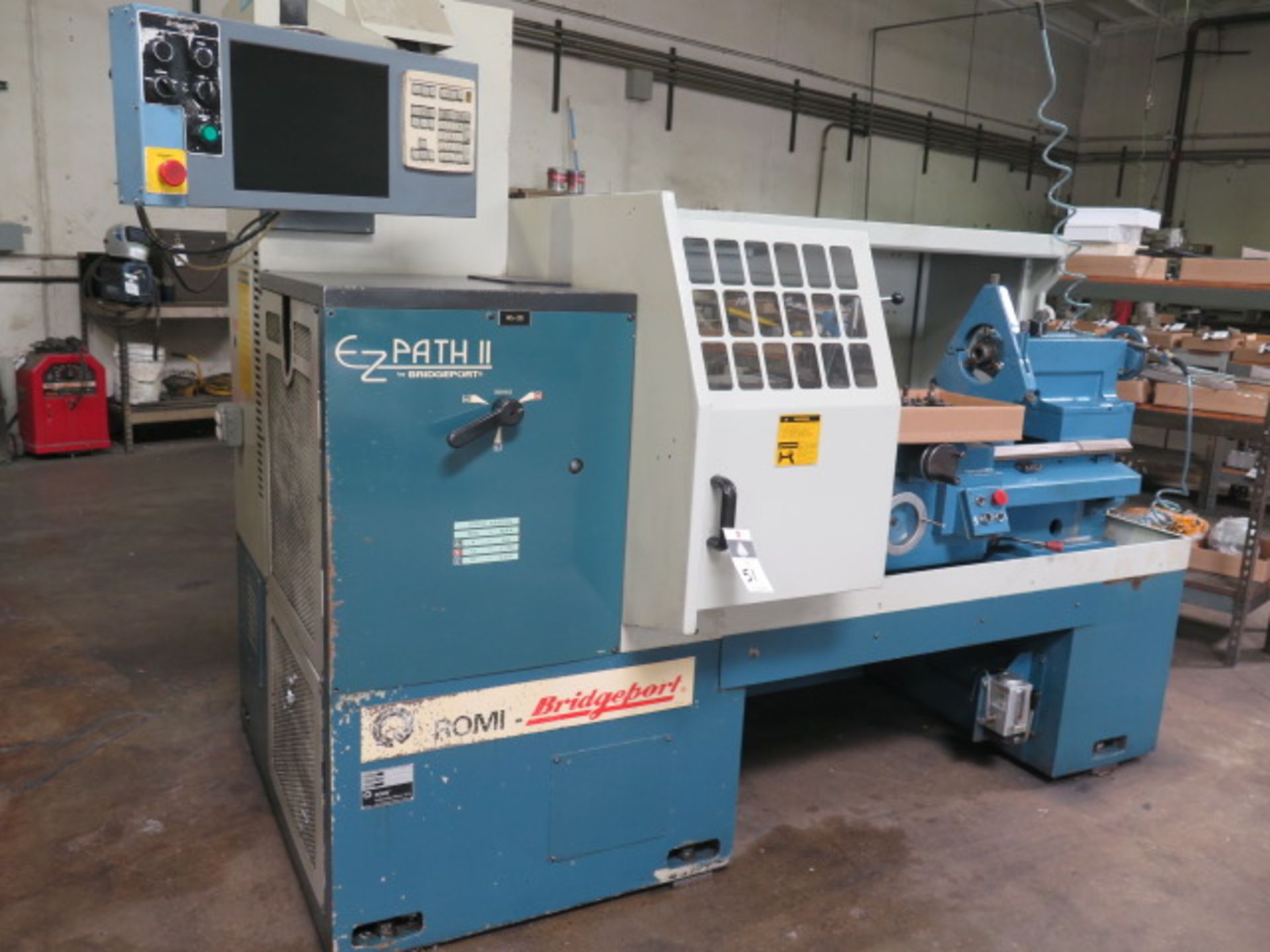 Romi Bridgeport EZ-Path II MS-20 CNC Lathe s/n OV6001709345 w/ EZ-Path CNC Controls, SOLD AS IS - Image 2 of 12