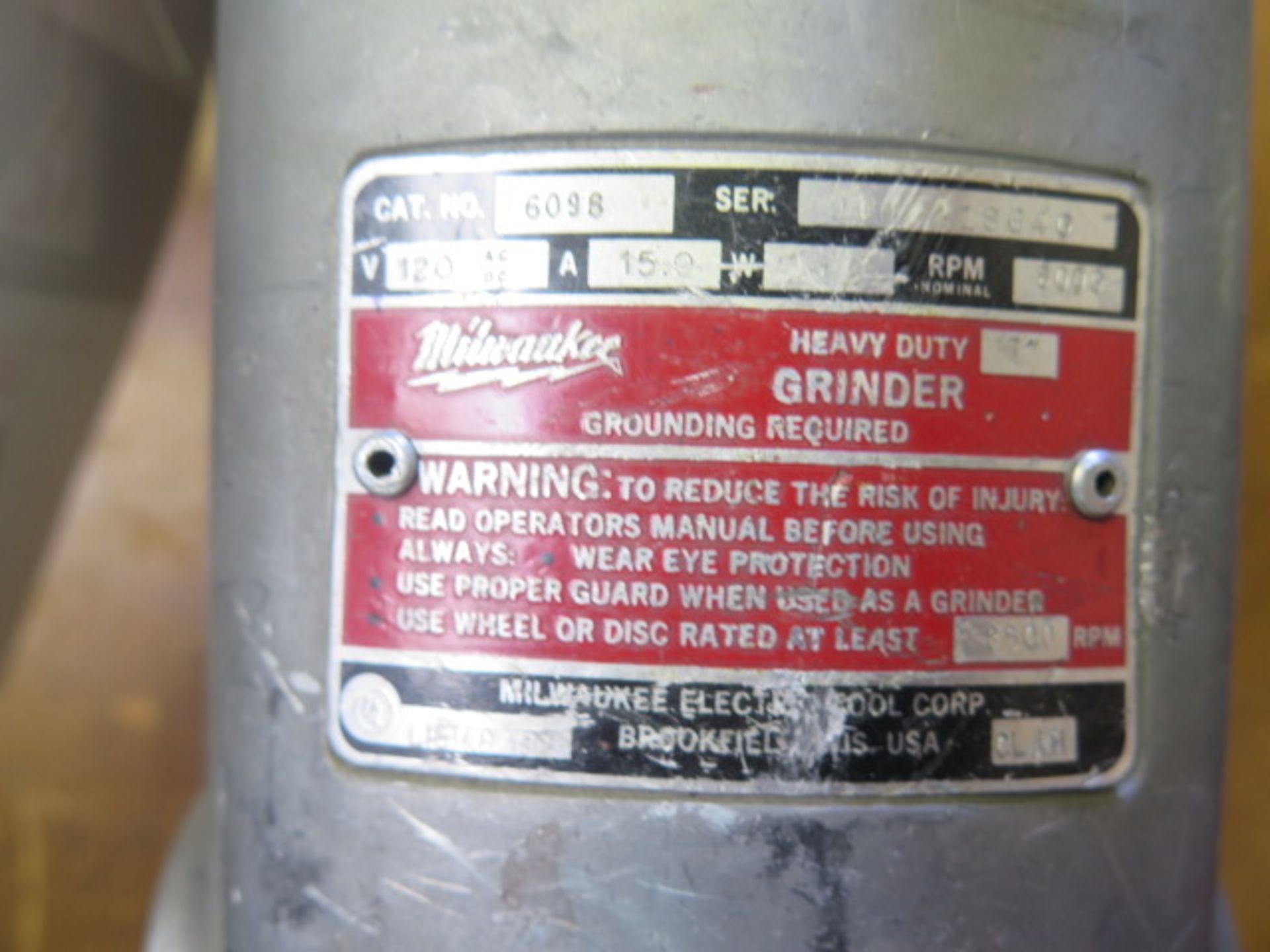 Milwaukee Angle Grinder (SOLD AS-IS - NO WARRANTY) - Image 3 of 3