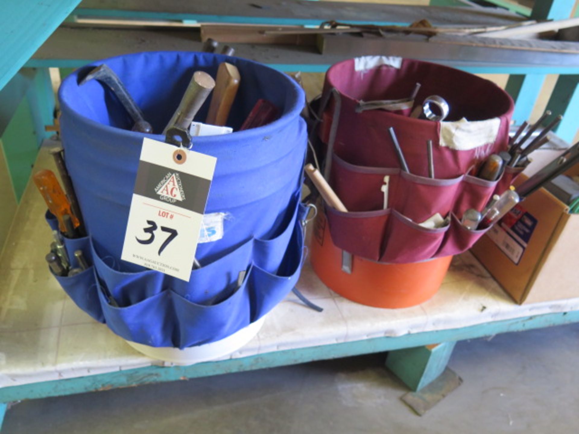 Tool Buckets w/ Hand Tools (SOLD AS-IS - NO WARRANTY)