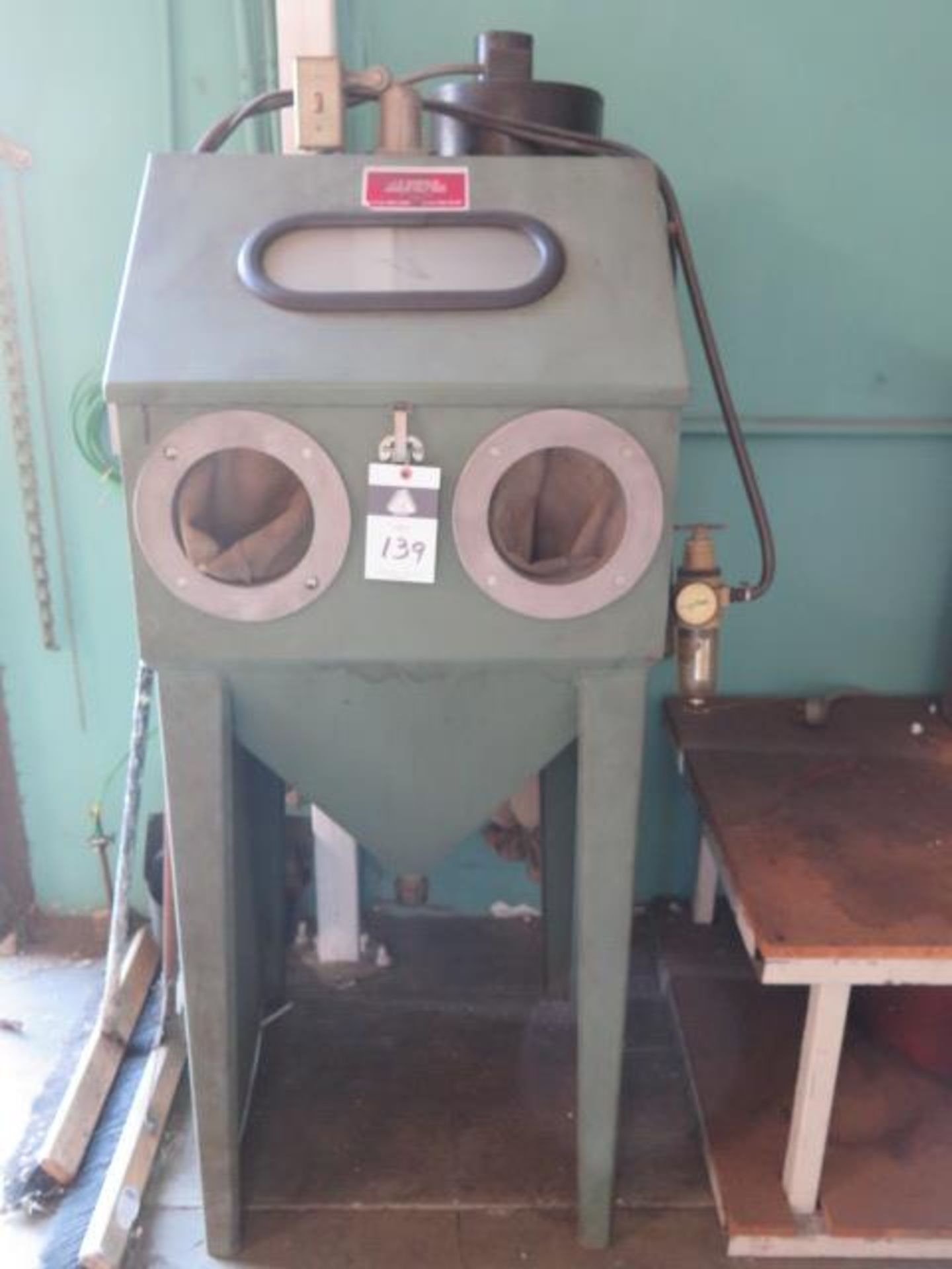 Dry Blast Cabinet w/ Dust Collector (SOLD AS-IS - NO WARRANTY)