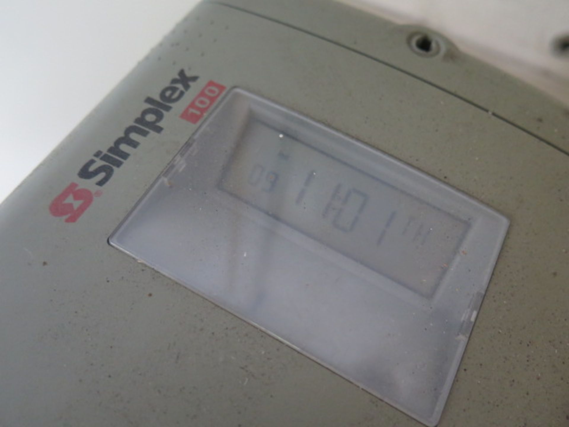 Simplex mdl. 100 Digital Time Clock and Card Rack (SOLD AS-IS - NO WARRANTY) - Image 2 of 2