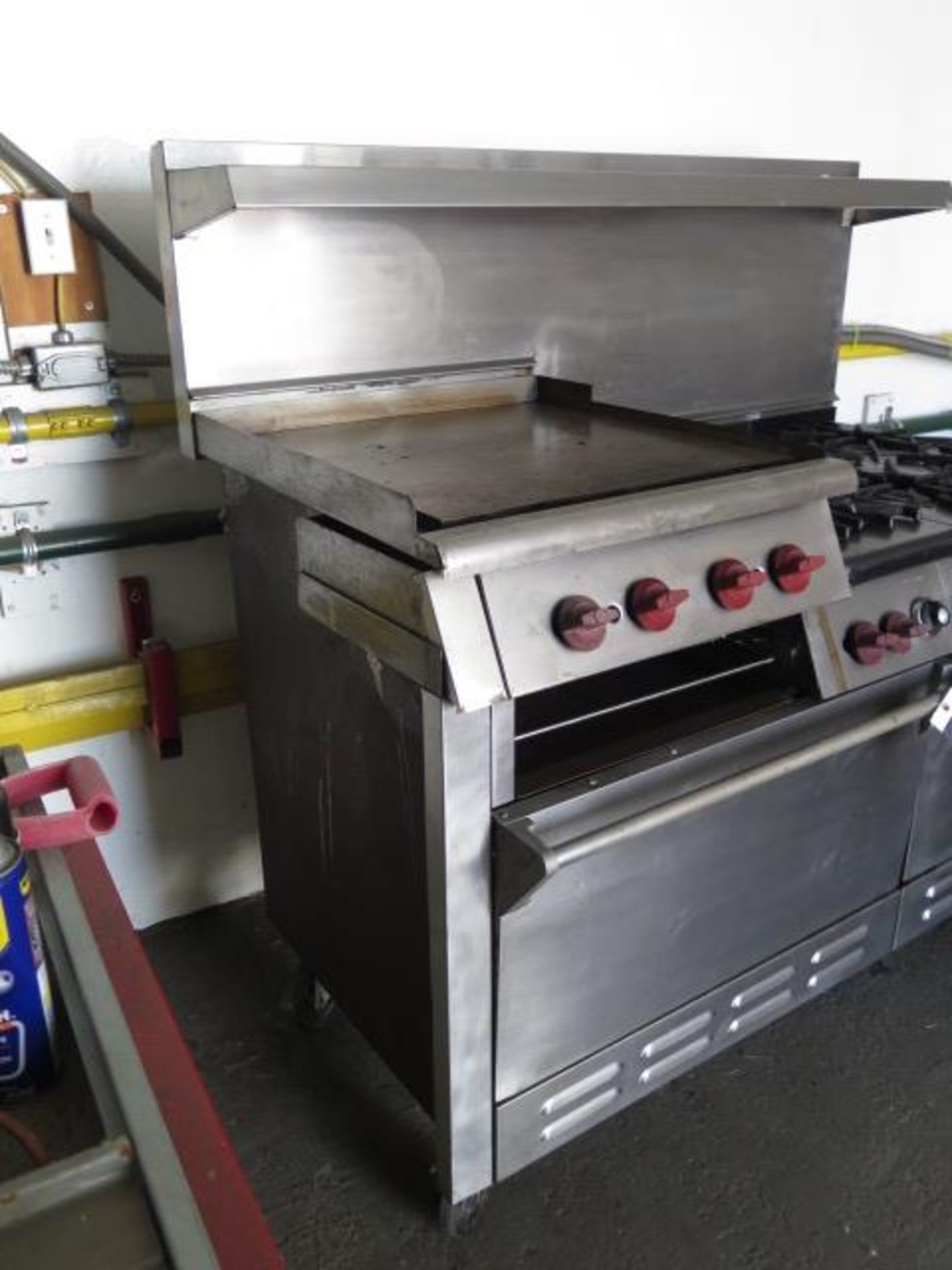 Wolf 6-Burner Gas Stove w/ Griddle and Salamander (SOLD AS-IS - NO WARRANTY) - Image 2 of 8