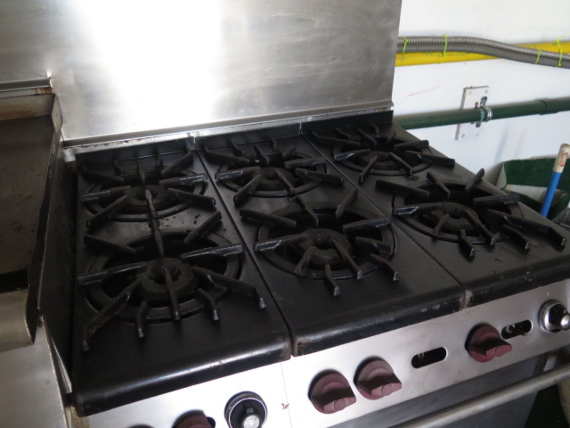 Wolf 6-Burner Gas Stove w/ Griddle and Salamander (SOLD AS-IS - NO WARRANTY) - Image 4 of 8