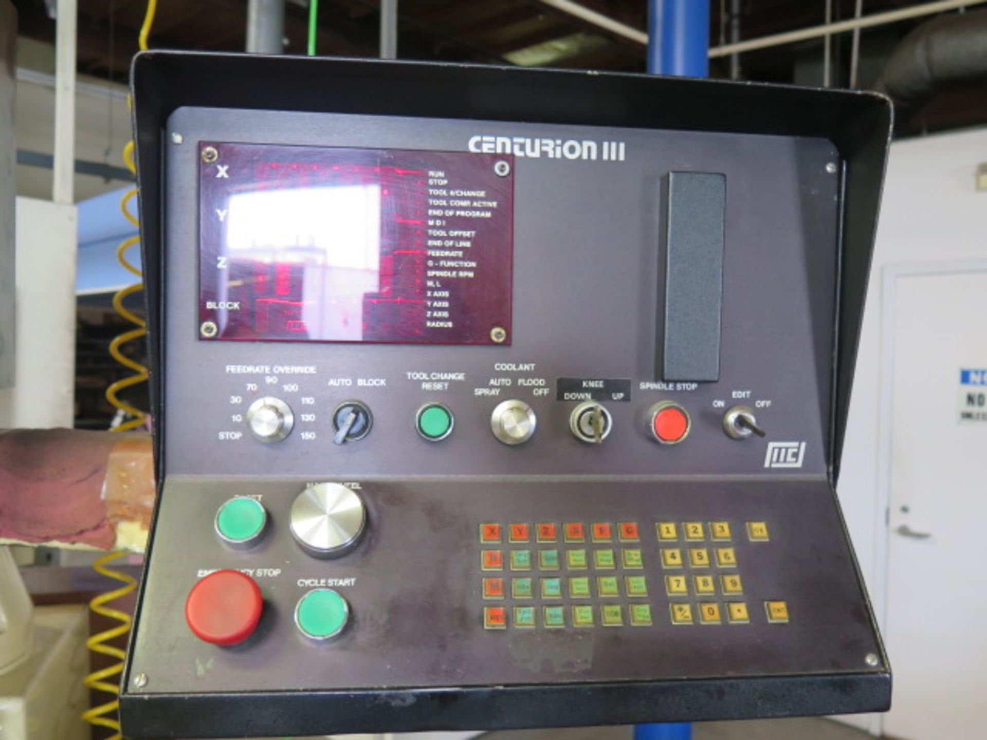 RMS Ramill-VI CNC Vertical Mill s/n 826023 w/ Centurion III CNC Controls, Universal Kwik-Switch - Image 8 of 9