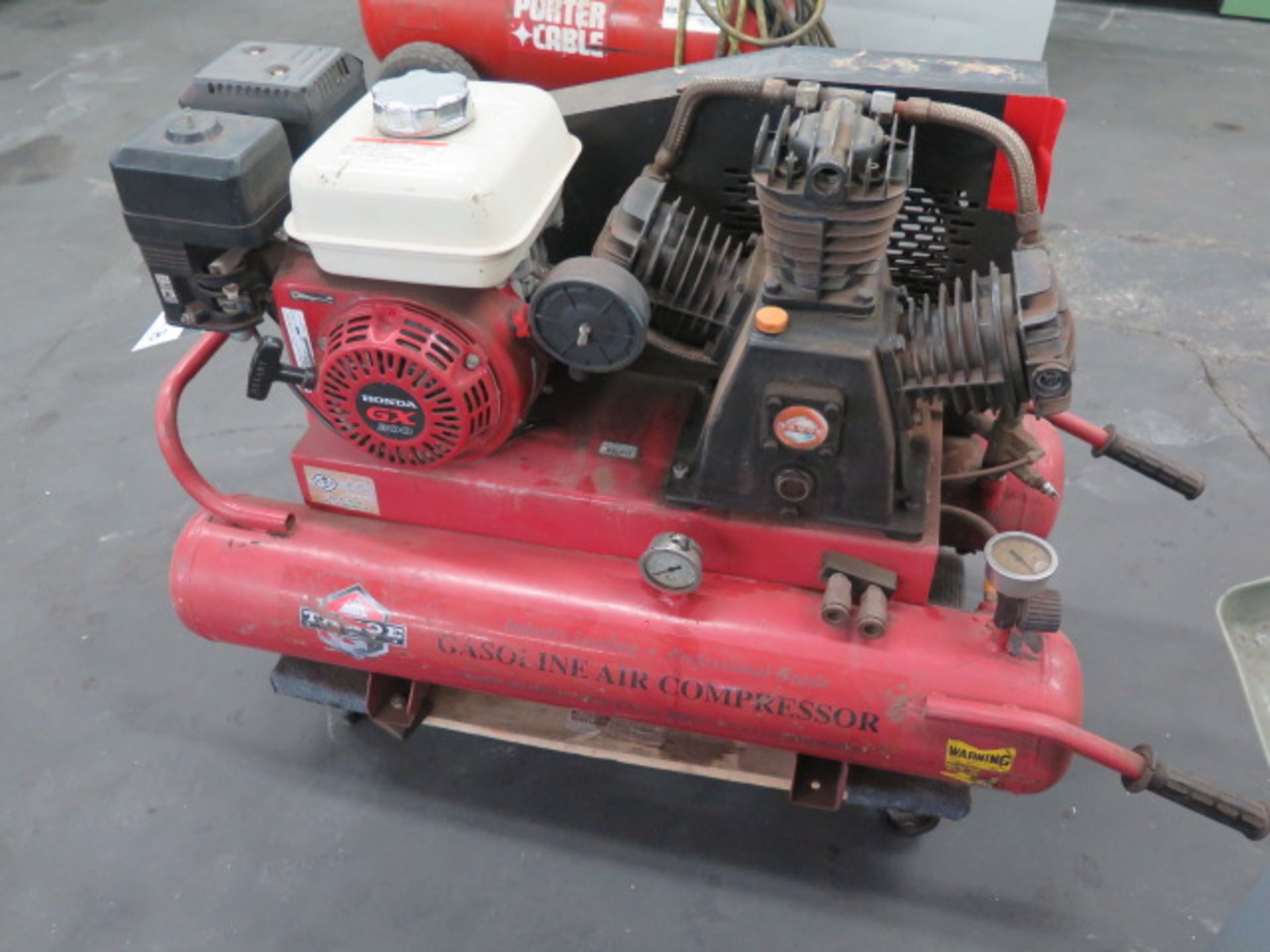 Tahoe Gas Powered Portable Air Compressor w/ Honda GX200 Gas Engine (SOLD AS-IS - NO WARRANTY) - Image 2 of 8