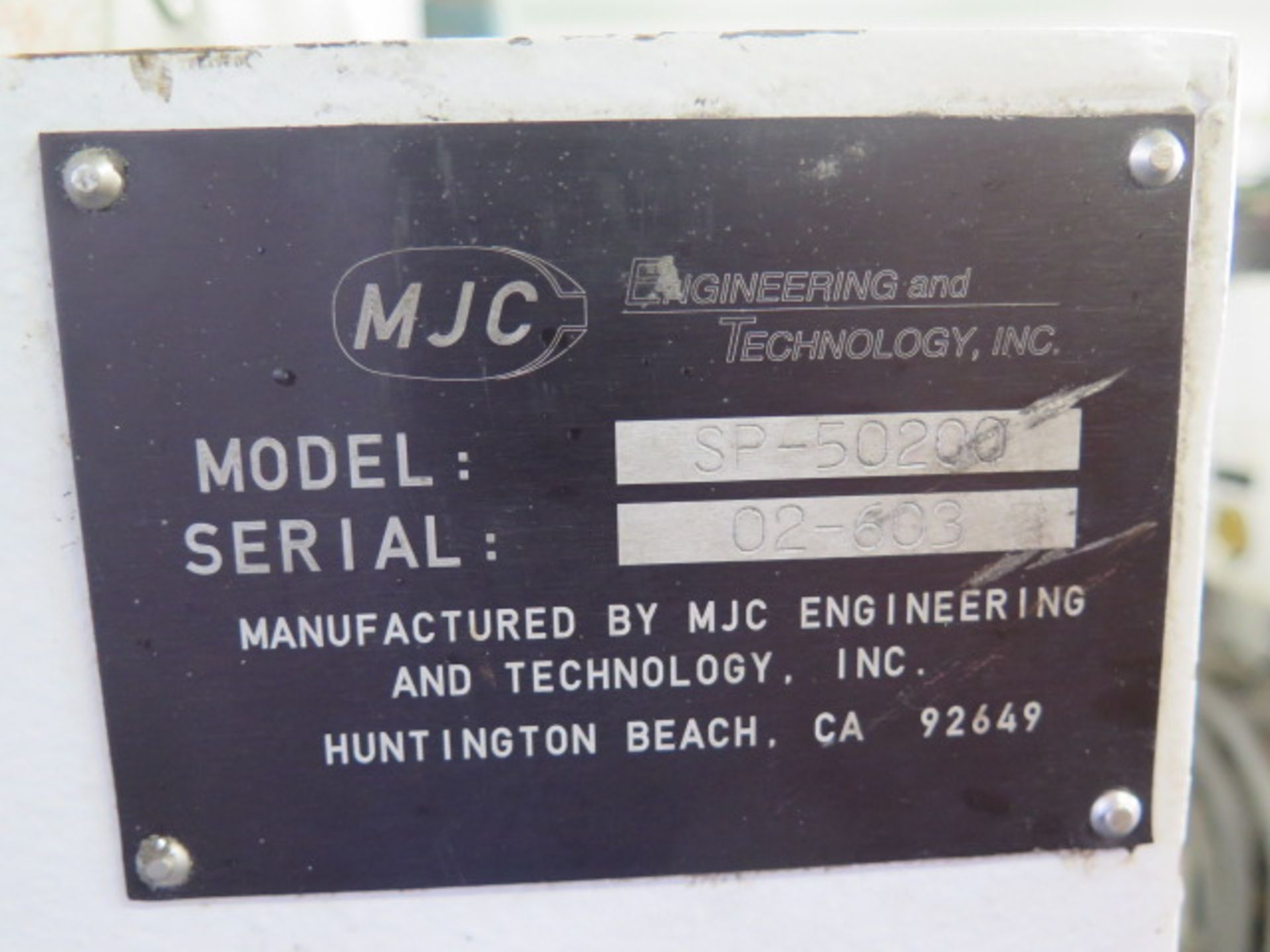 MJC Engineering mdl. SP-50200 215" CNC Spin Lathe s/n 02-603 w/ Siemens Sinumeric CNC, SOLD AS IS - Image 18 of 18