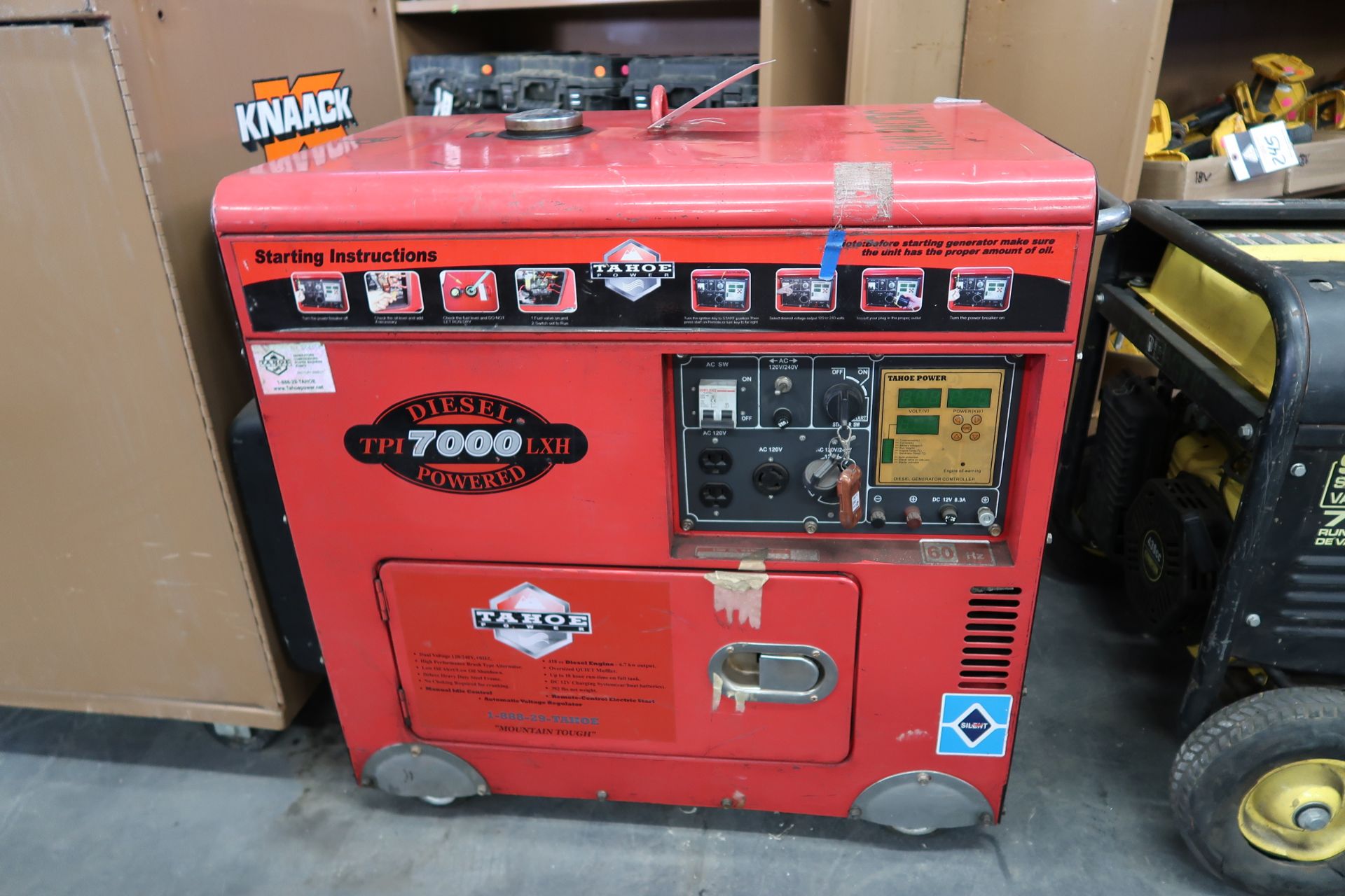 Tahoe TPI7000LXH 7000 Watt Diesel Powered Portable Generator (SOLD AS-IS - NO WARRANTY)