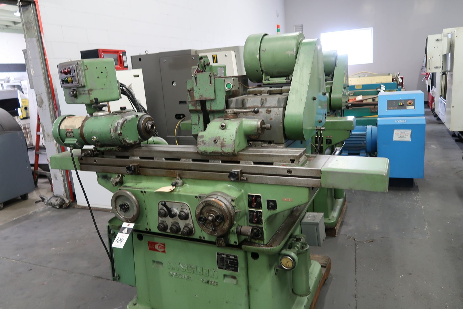 Tschudin HTG400 8” x 24” Cyl Grinder s/n 691302 w/ Motorized 5C Work Head, Tailstock, SOLD AS IS - Image 3 of 9