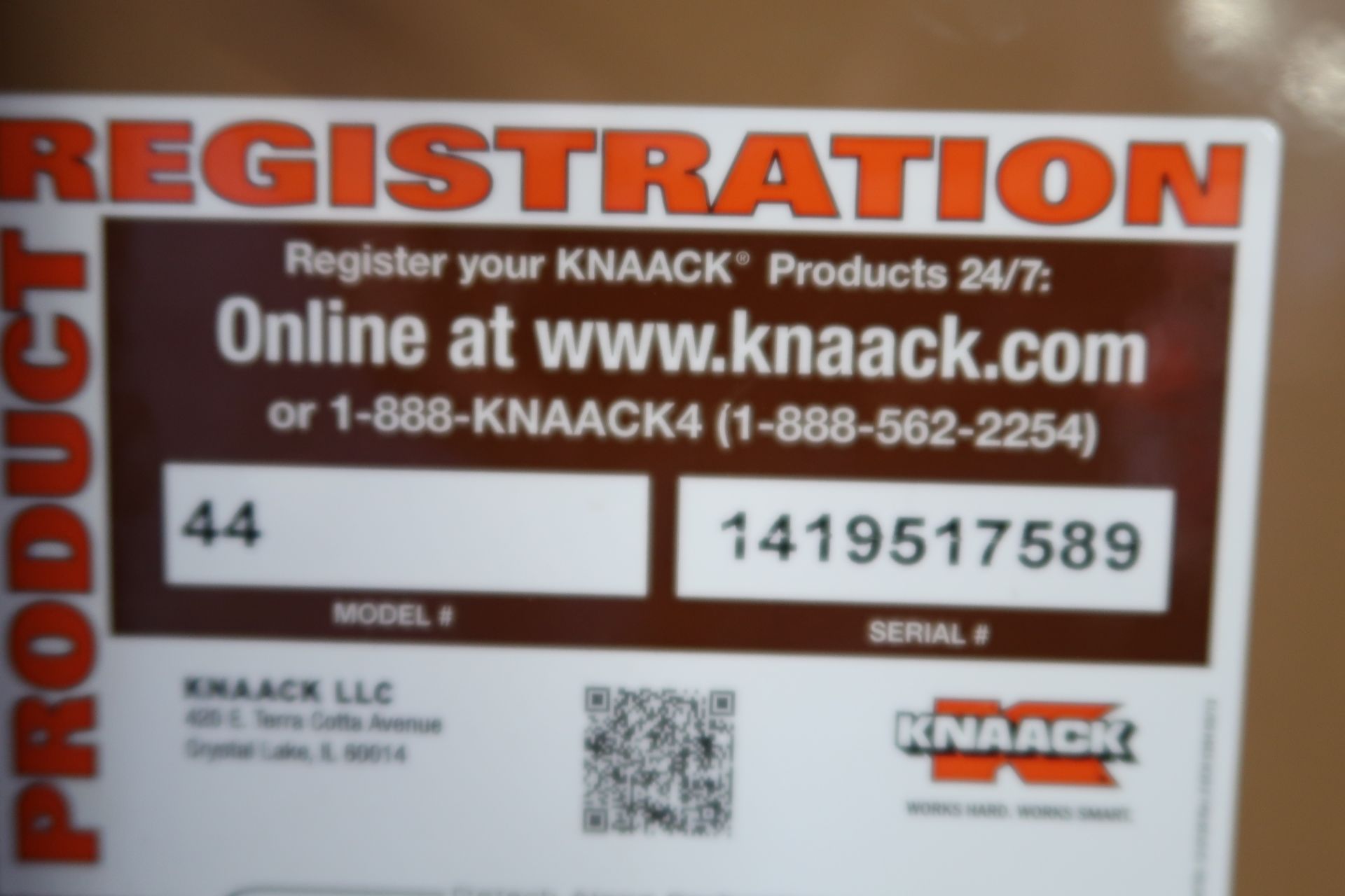 Knaack mdl. 44 Rolling Job Box (SOLD AS-IS - NO WARRANTY) - Image 4 of 4