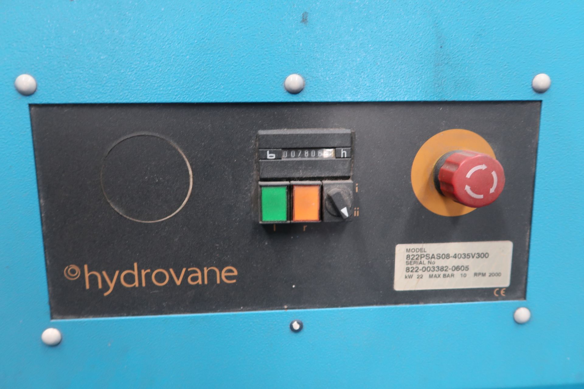 Hydrovane HV22RS Rotary Vane Air Compressor s/n 822-003382 (SOLD AS-IS - NO WARRANTY) - Image 4 of 4