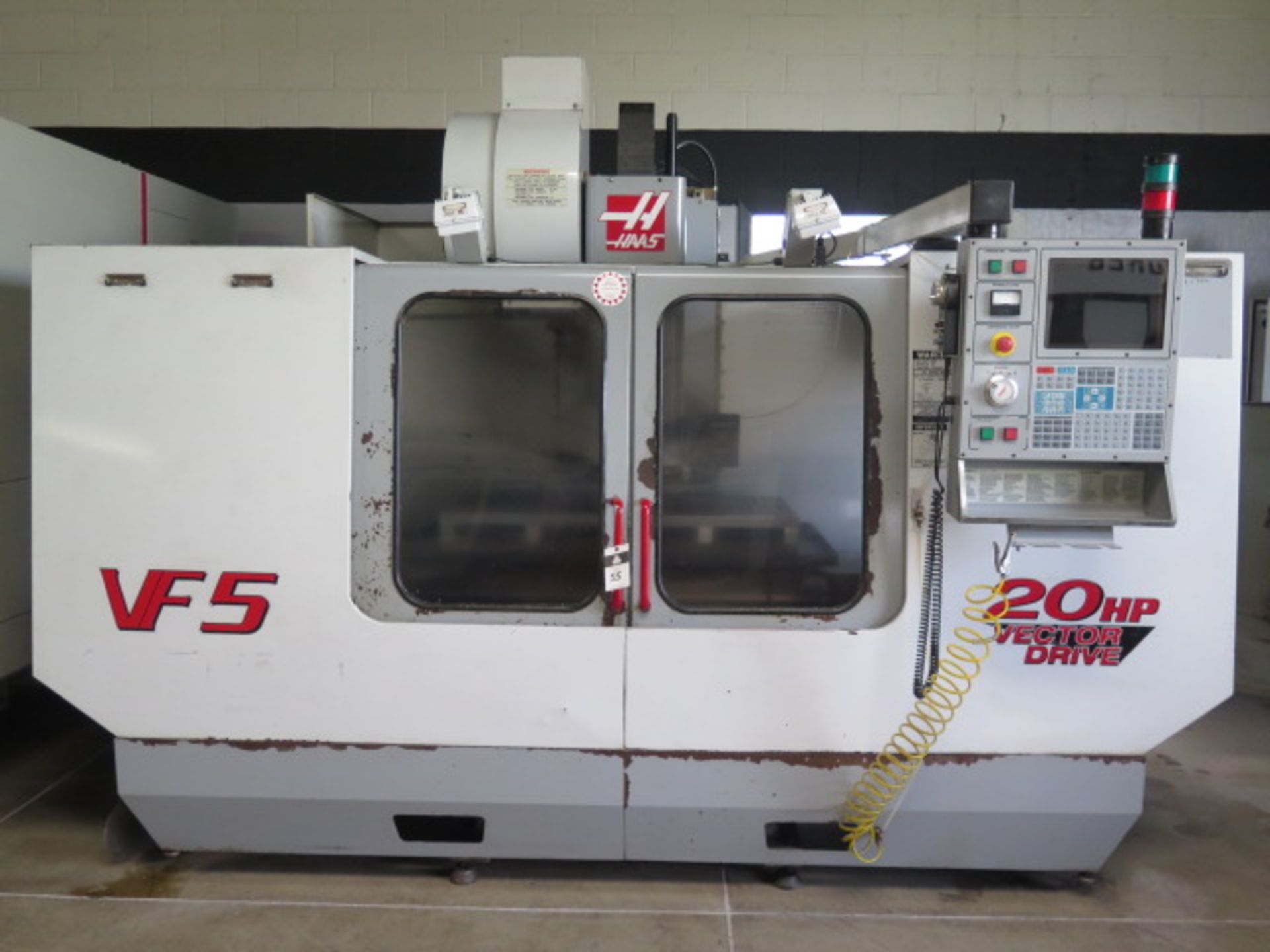 2000 Haas VF-5 4-Axis CNC Vertical Machining Center s/n 21677 w/ Haas Controls, SOLD AS IS