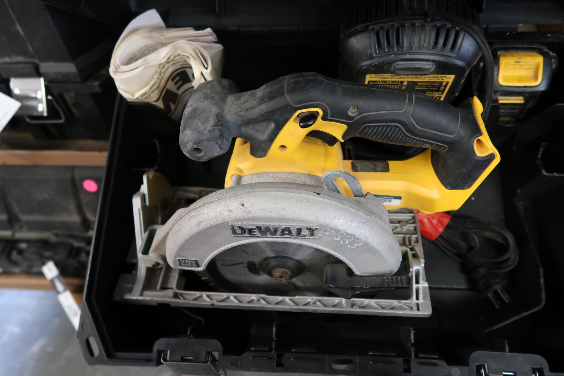 DeWalt 20Volt Cordless Circular Saws and Portable Band Saws (4) w/ Chargers - NO BATTERIES) (SOLD - Image 3 of 6