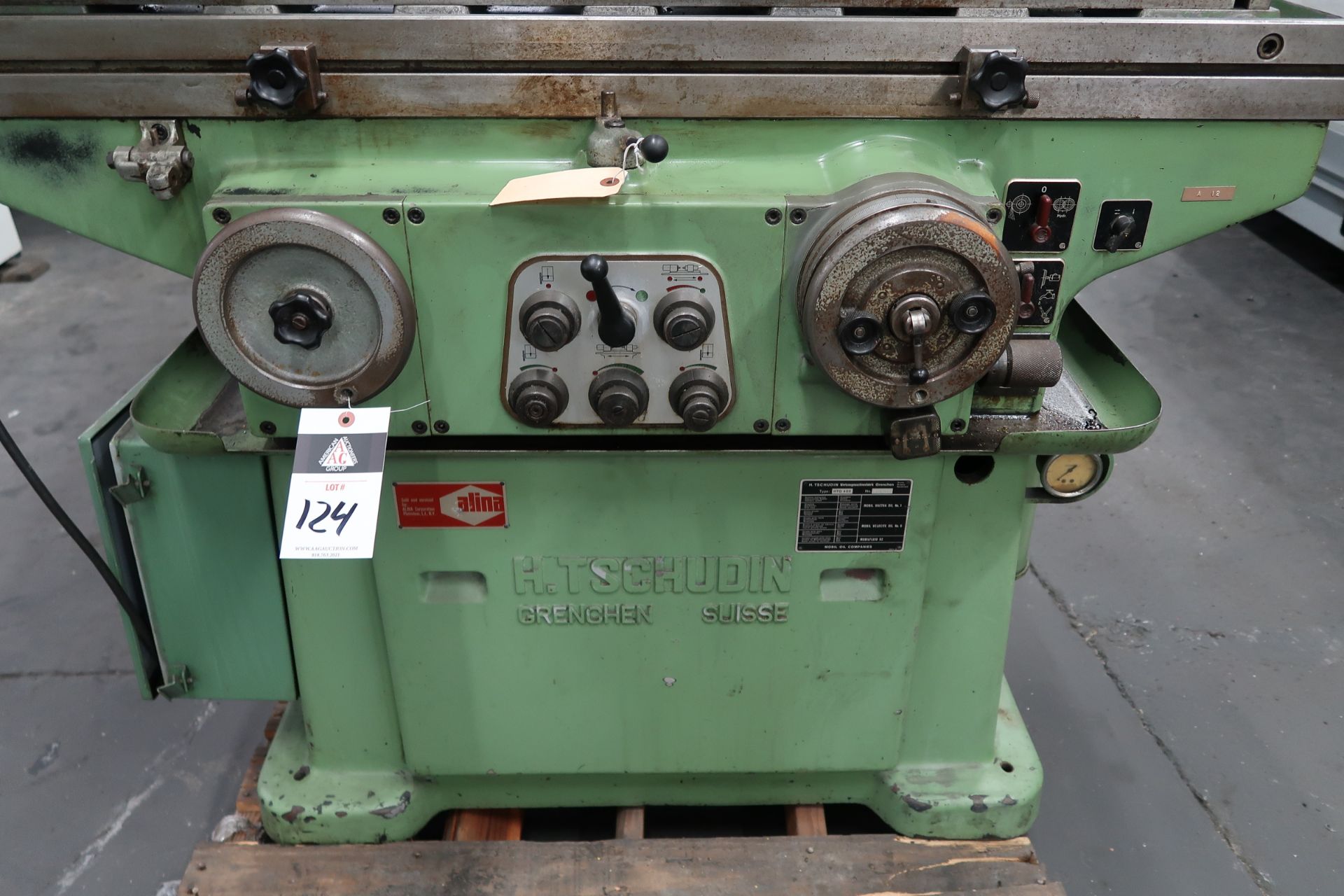 Tschudin HTG400 8” x 24” Cyl Grinder s/n 691302 w/ Motorized 5C Work Head, Tailstock, SOLD AS IS - Image 5 of 9