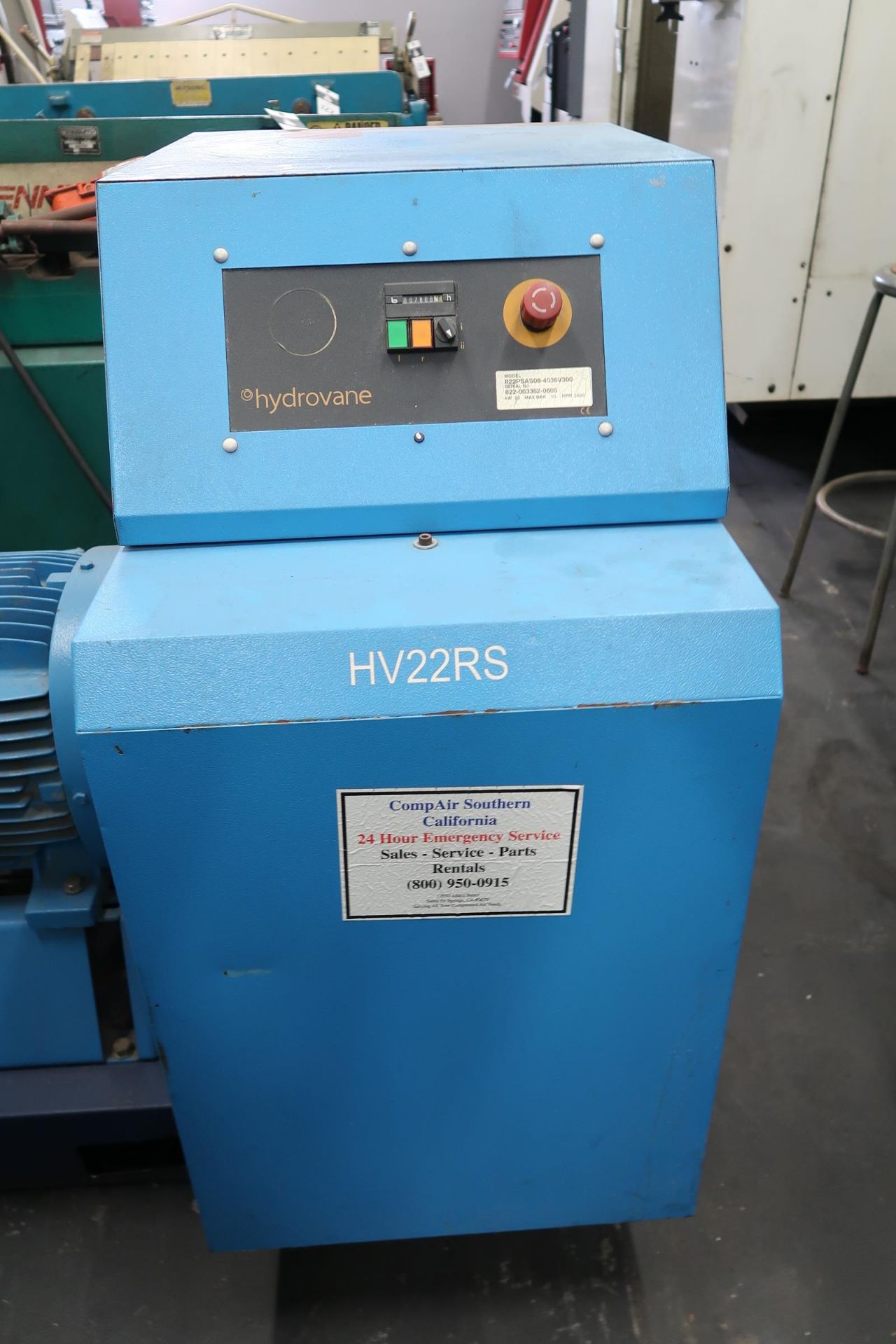 Hydrovane HV22RS Rotary Vane Air Compressor s/n 822-003382 (SOLD AS-IS - NO WARRANTY) - Image 2 of 4