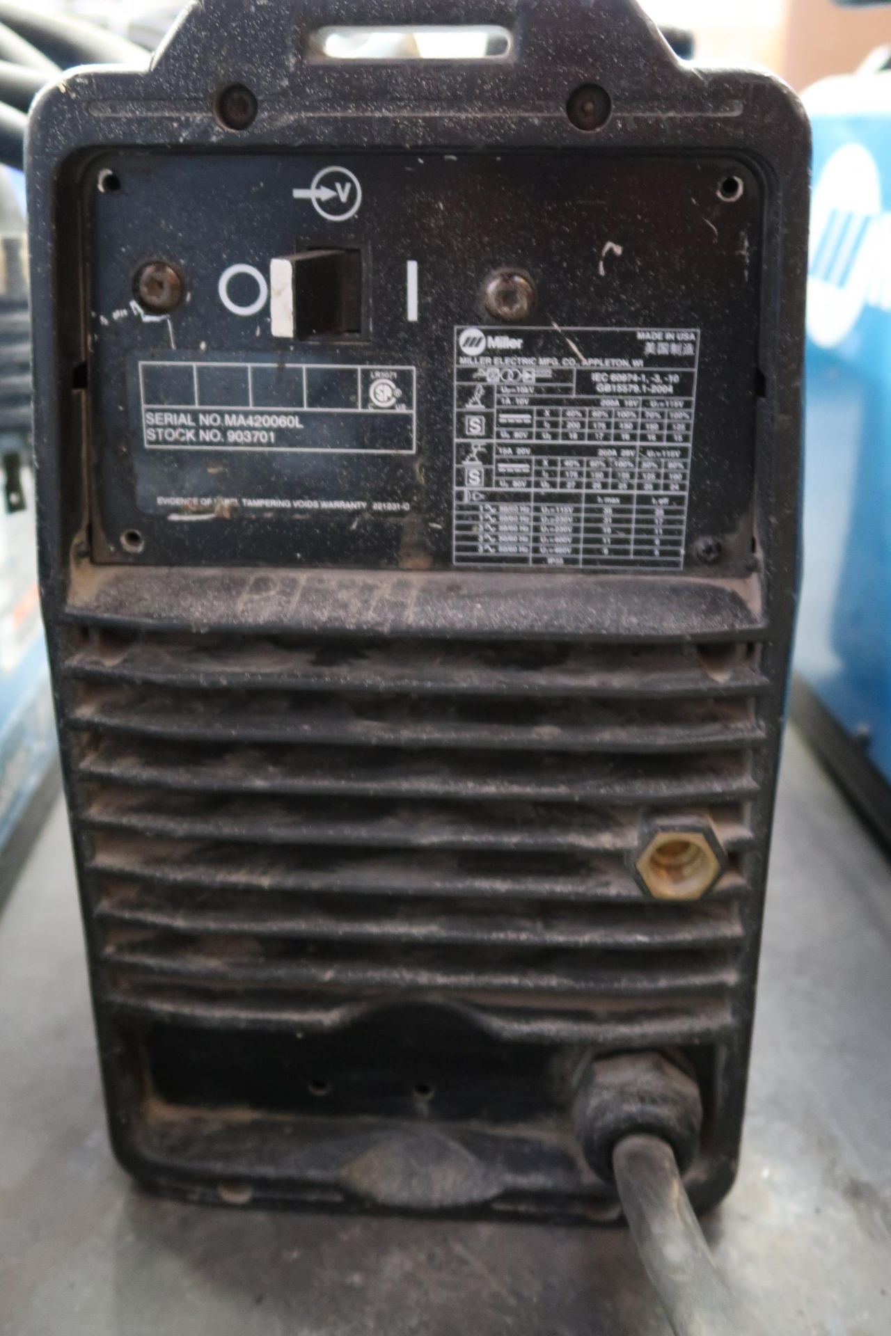 Miller CST280 Arc Welding Power Source s/n MA420060L (SOLD AS-IS - NO WARRANTY) - Image 3 of 5