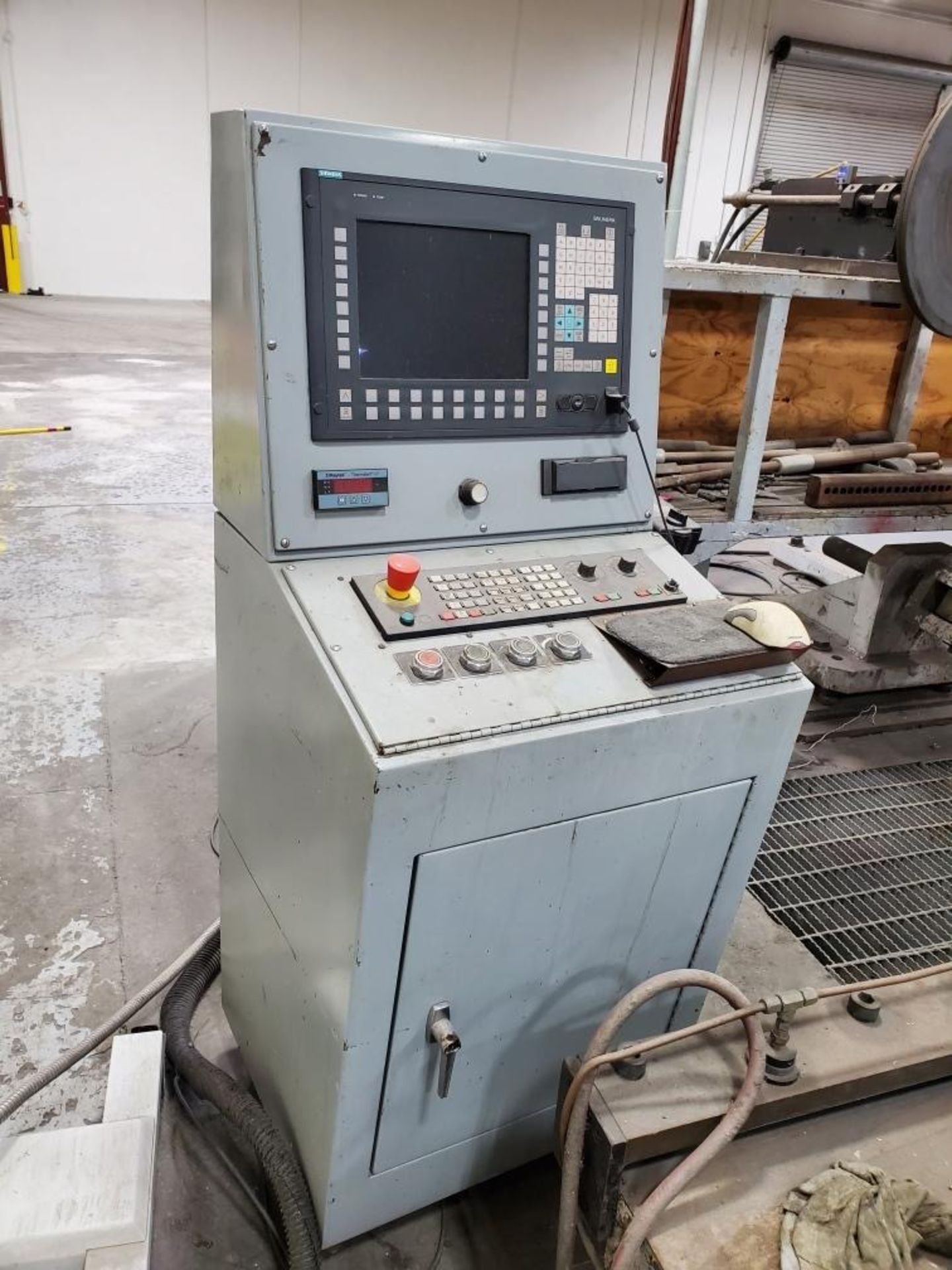 MJC Engineering mdl. SP-50200 215" CNC Spin Lathe s/n 02-603 w/ Siemens Sinumeric CNC, SOLD AS IS - Image 3 of 18
