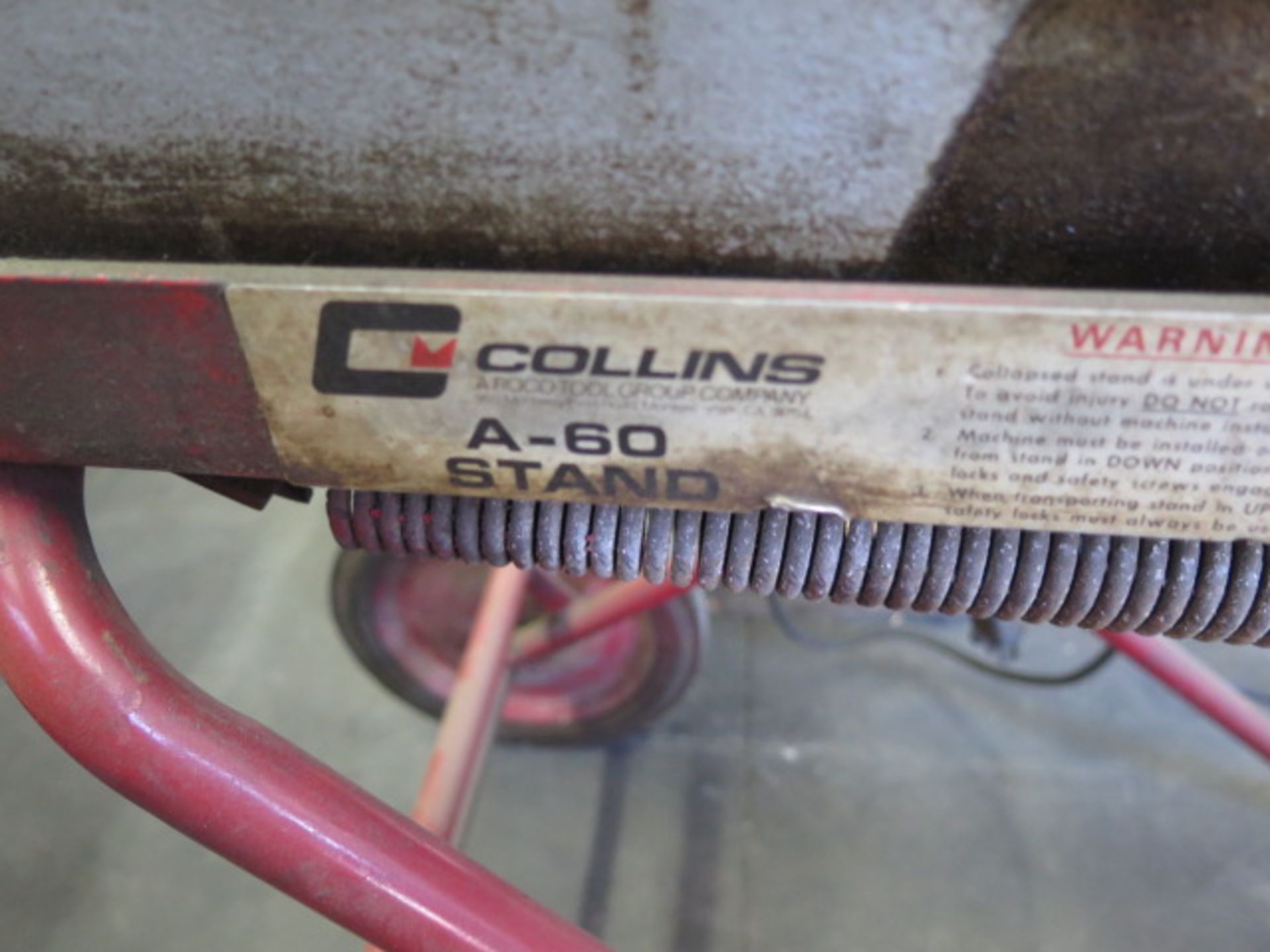 Collins A60 Thread-O-Matic Power Pipe Threader w/ Die Head, Cutoff, Deburring Head and Stand (SOLD - Image 17 of 19