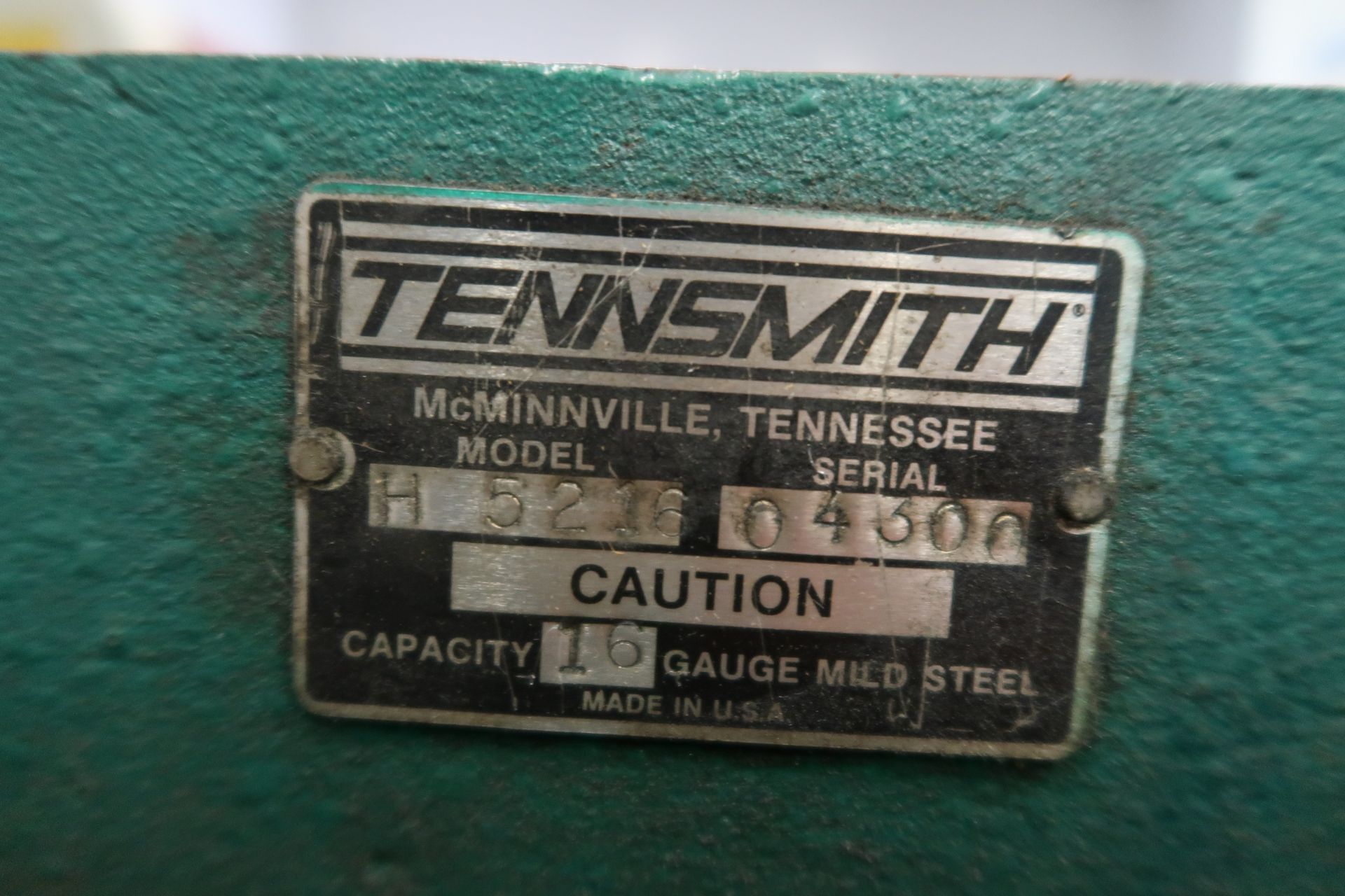 Tennsmith 52” Hydraulic Power Shear w/ Manual Back Gauge, Front Supports (SOLD AS-IS - NO WARRANTY) - Image 6 of 6