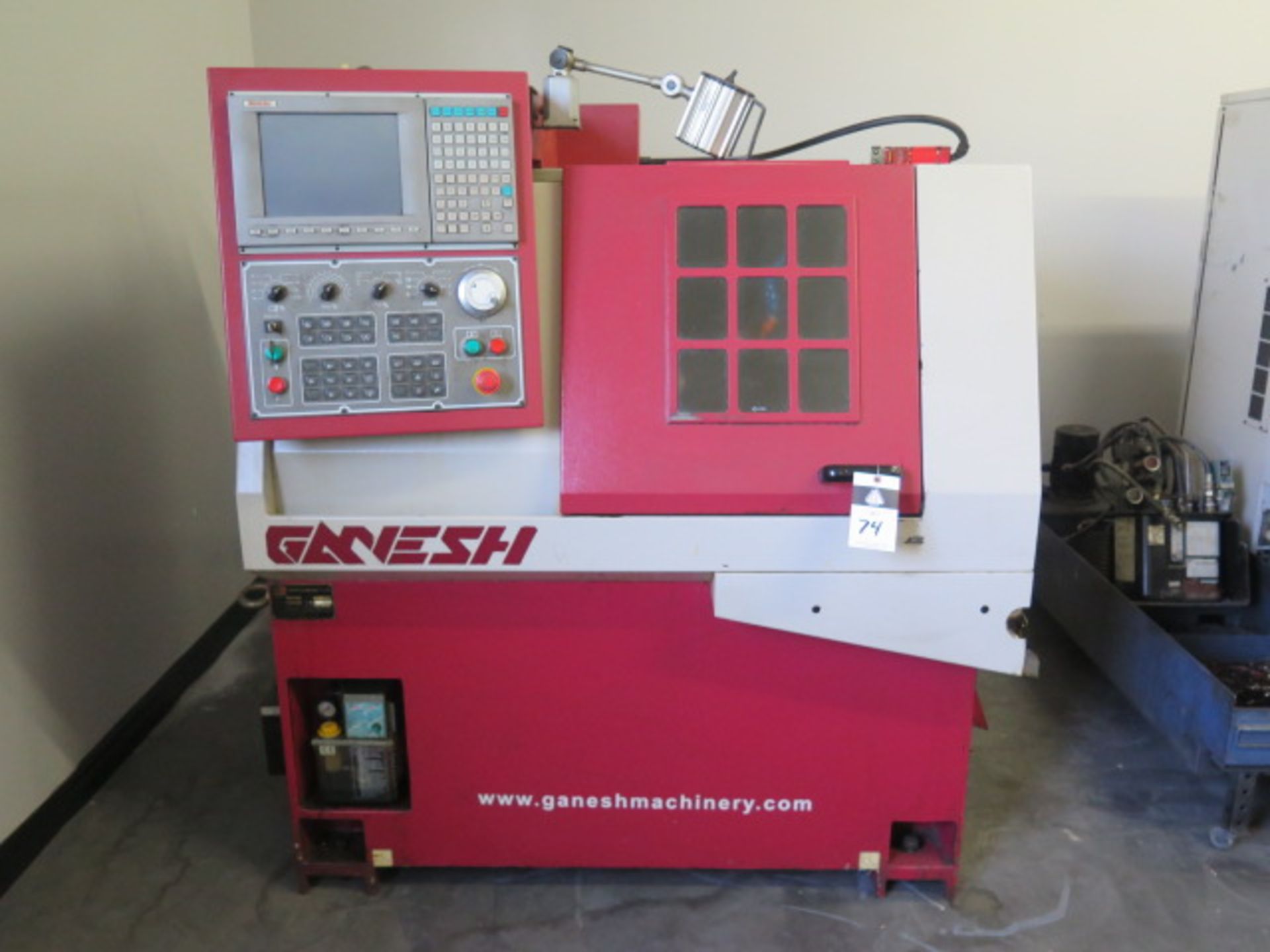 2006 Ganesh Cyclone 32 CNC Cross Slide Lathe s/n CS950701. Missing Coolant Tank, SOLD AS IS