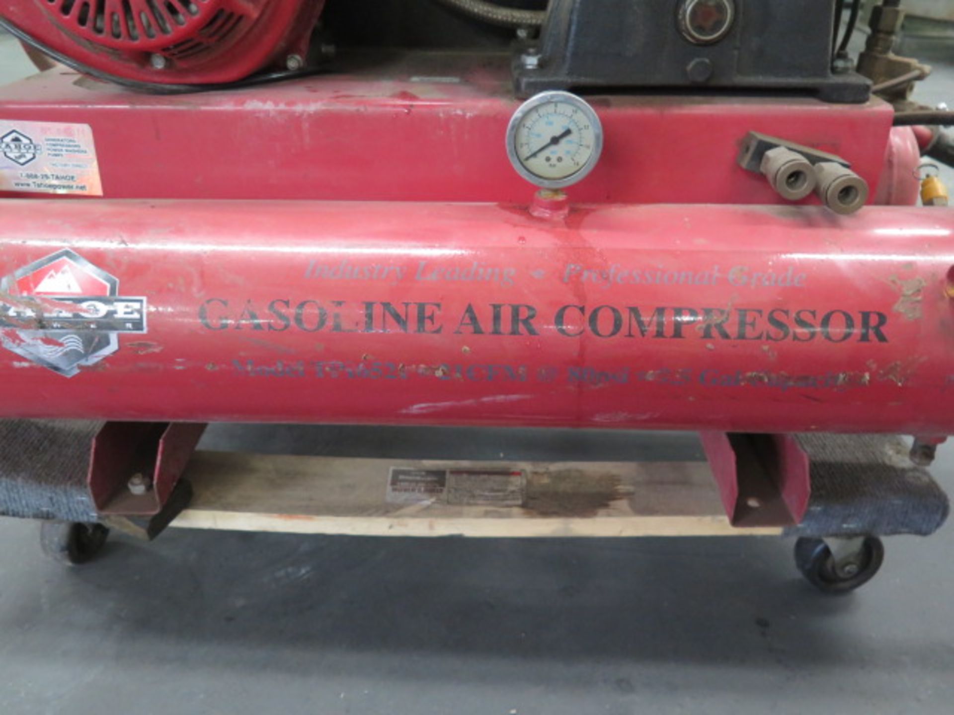 Tahoe Gas Powered Portable Air Compressor w/ Honda GX200 Gas Engine (SOLD AS-IS - NO WARRANTY) - Image 3 of 8