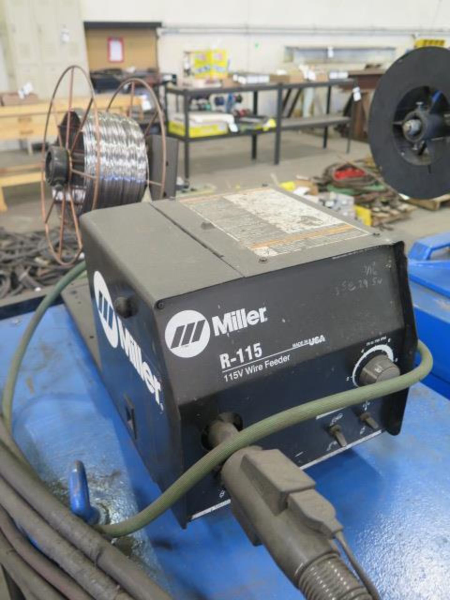 Miller CP-250TS CP-DC Arc Welding Power Source s/n R373965 w/ Miller R-115 Wire Feeder SOLD AS-IS - - Image 6 of 9