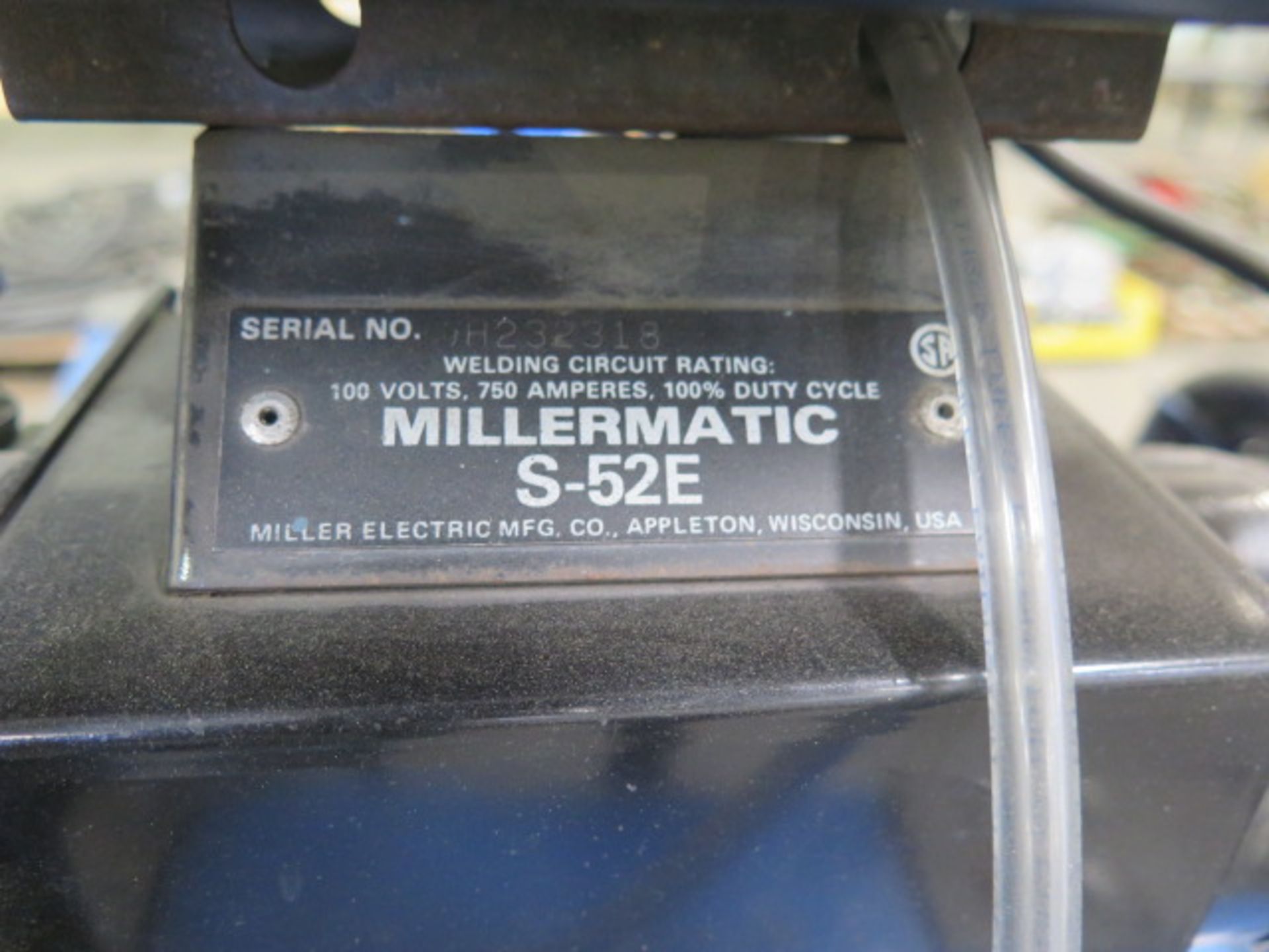 Miller CP-200 CV-DC Arc Welding Power Source s/n JH229352 w/ Miller S-52E Wire Feeder SOLD AS-IS - Image 7 of 8