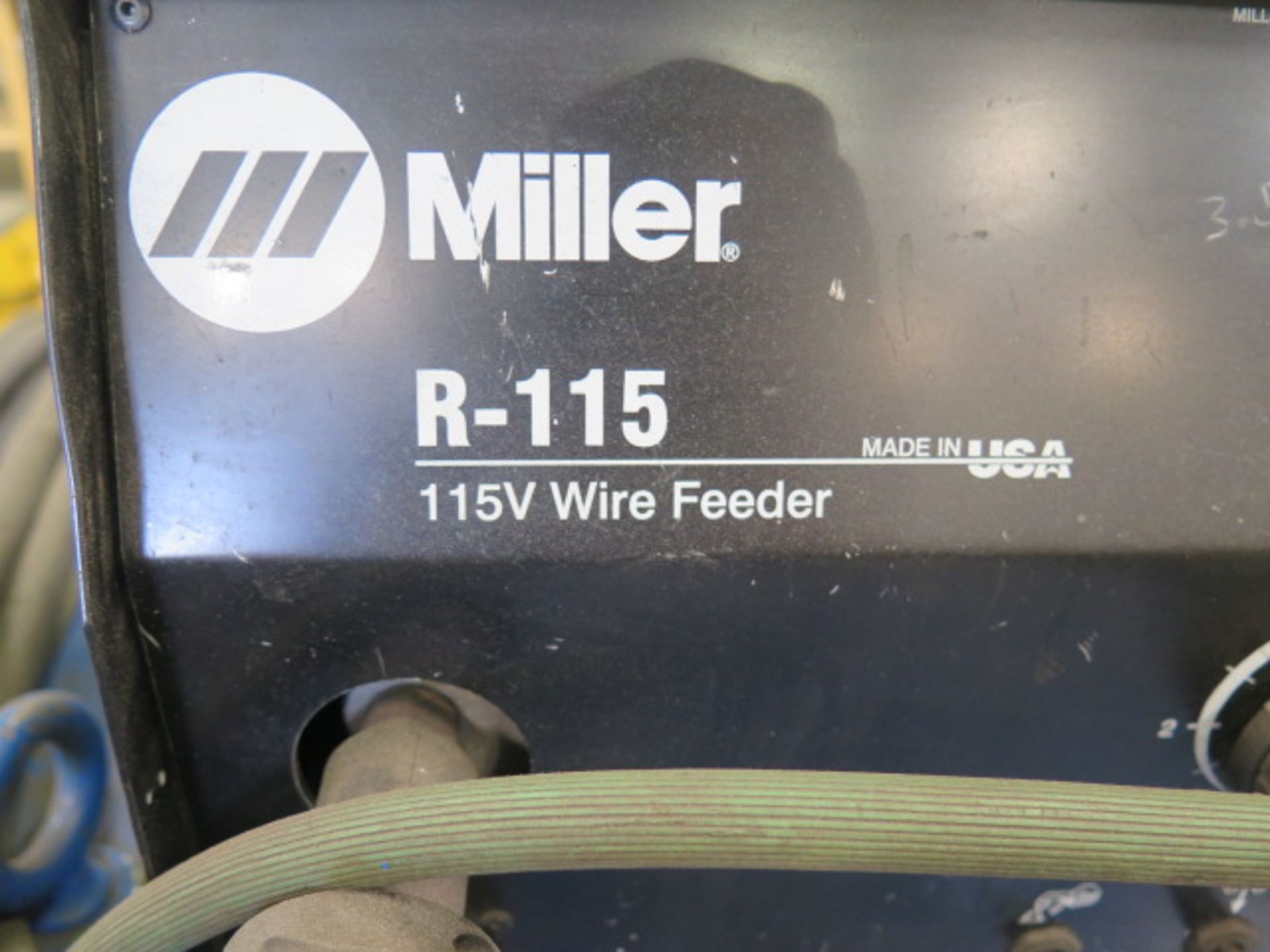 Miller CP-250TS CP-DC Arc Welding Power Source s/n R373965 w/ Miller R-115 Wire Feeder SOLD AS-IS - - Image 7 of 9