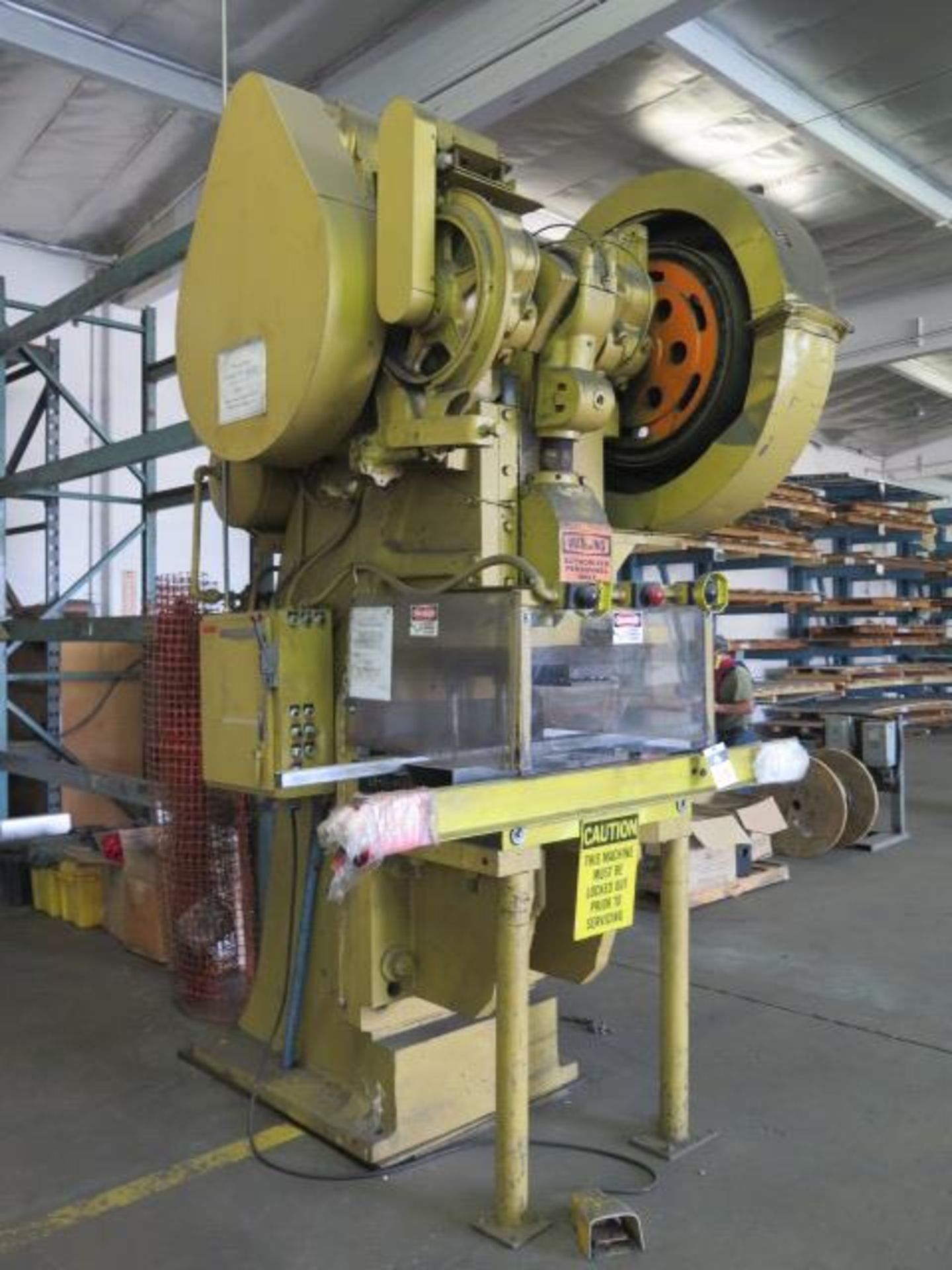 65 Ton Stamping Press w/ Pneumatic Clutch, Brake, 25” x 32” Bolster SOLD AS-IS, PARTS ONLY - Image 2 of 14