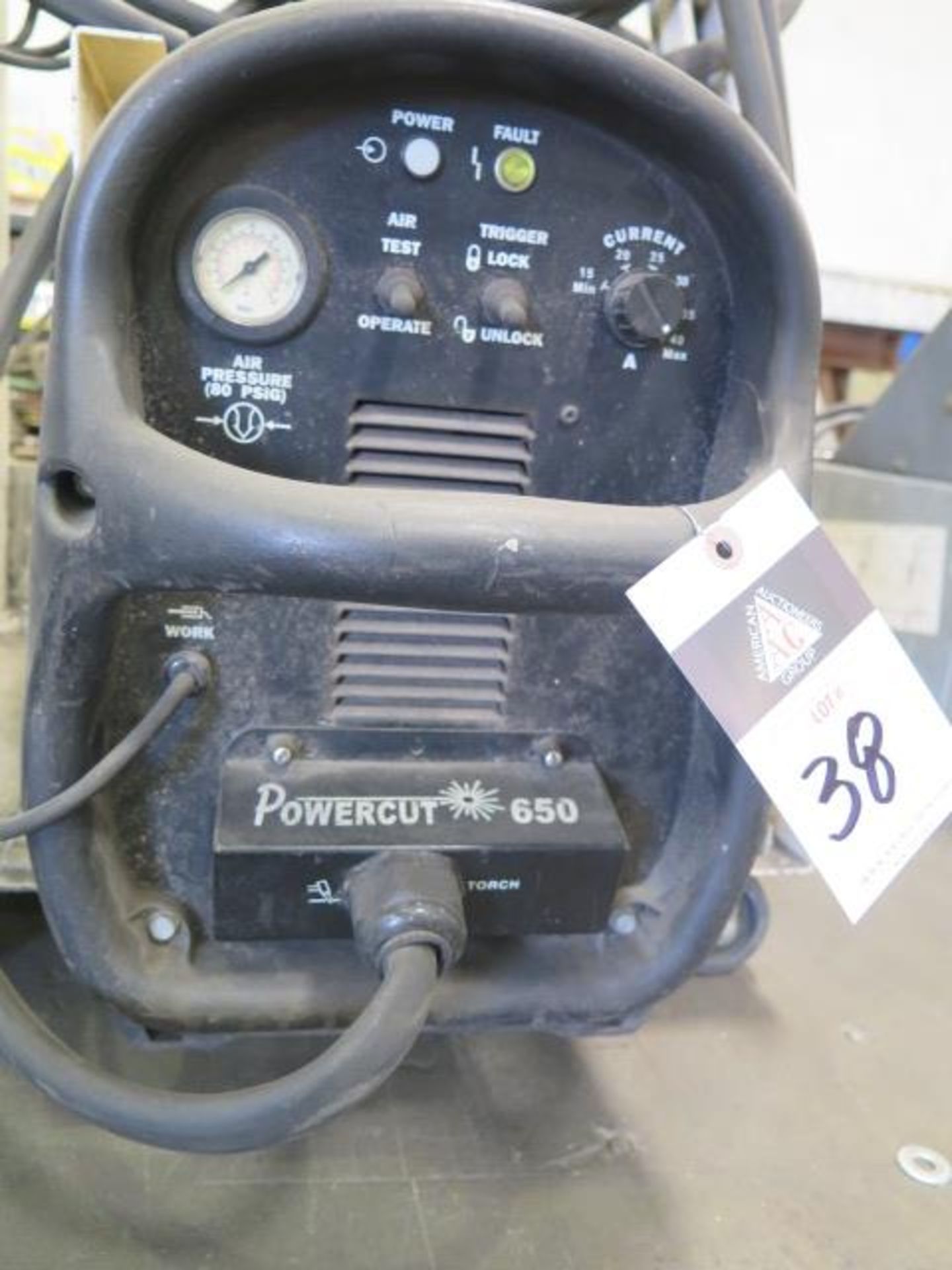 Esab Powercut 650 Plasma Cutting Power Source s/n 0011020482 w/ Cart (SOLD AS-IS - NO WARRANTY) - Image 3 of 7