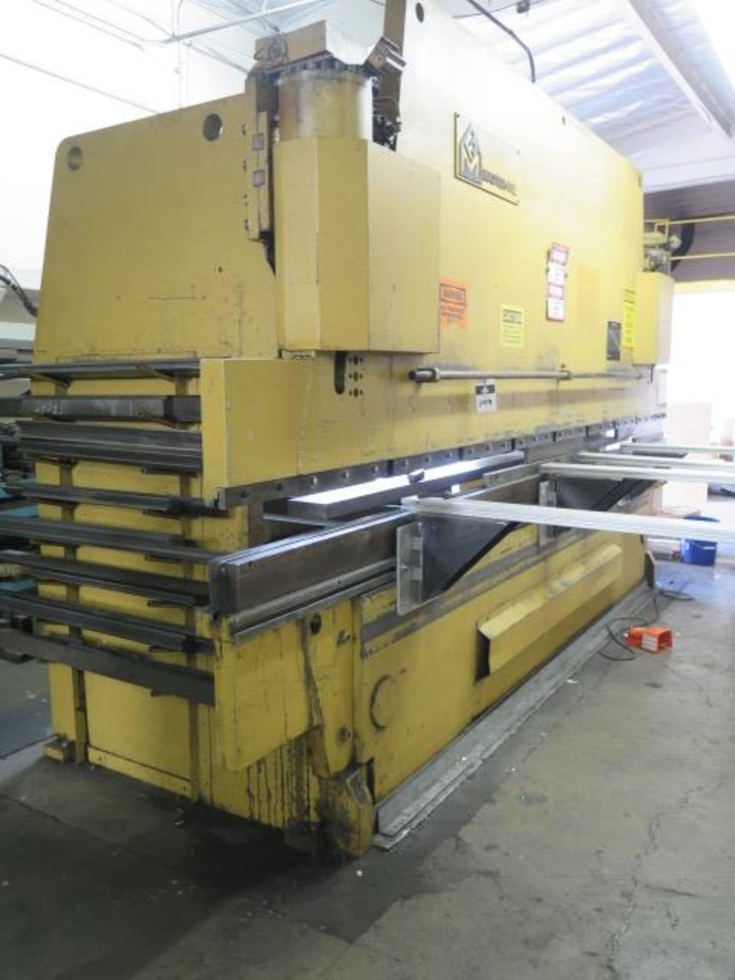 MasterFab 250 Ton x 14’ (16’ with Extensions) Hyd Press Brake w/ Controlled Back gauge, SOLD AS IS - Image 4 of 21