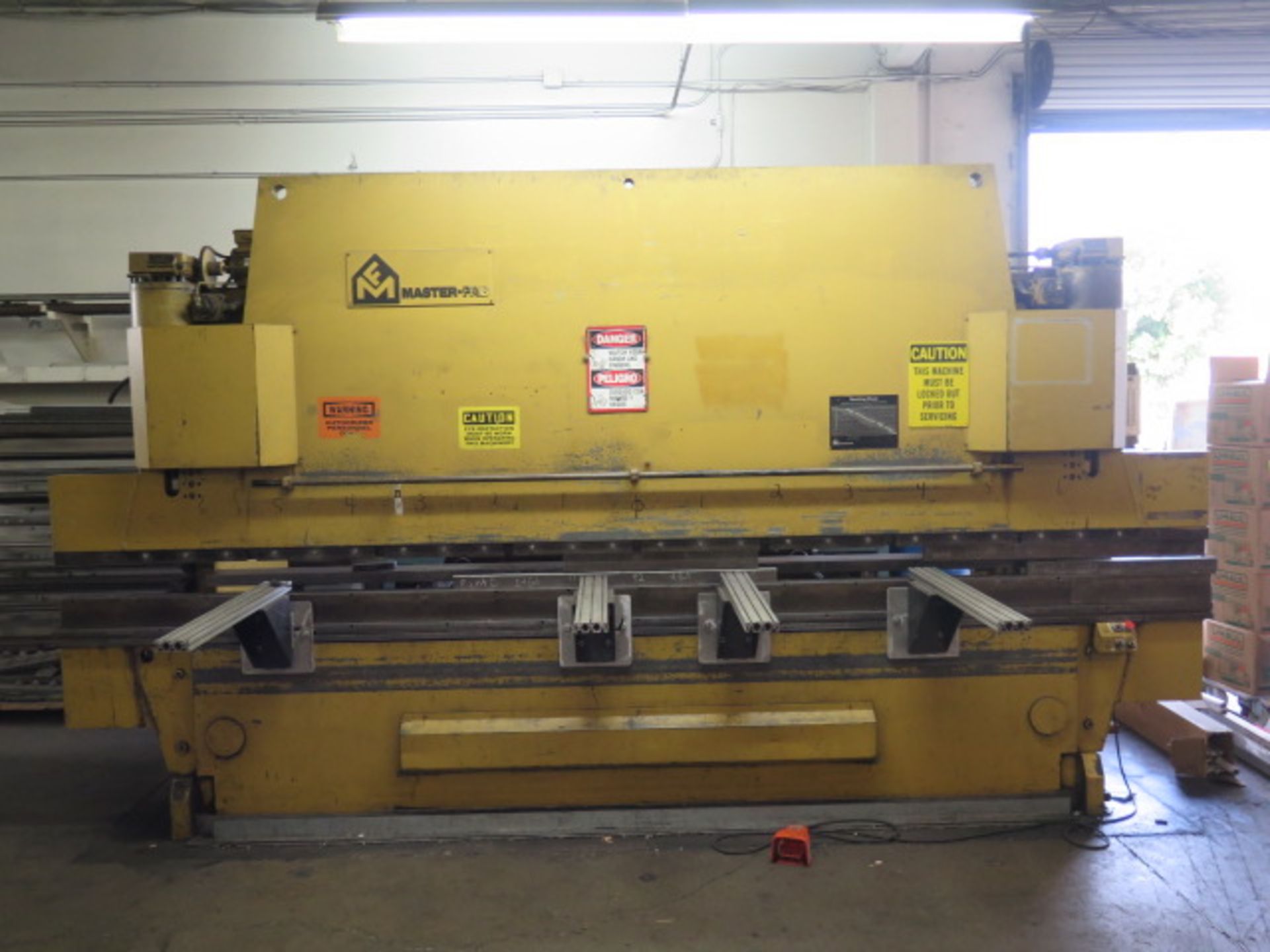 MasterFab 250 Ton x 14’ (16’ with Extensions) Hyd Press Brake w/ Controlled Back gauge, SOLD AS IS - Image 2 of 21