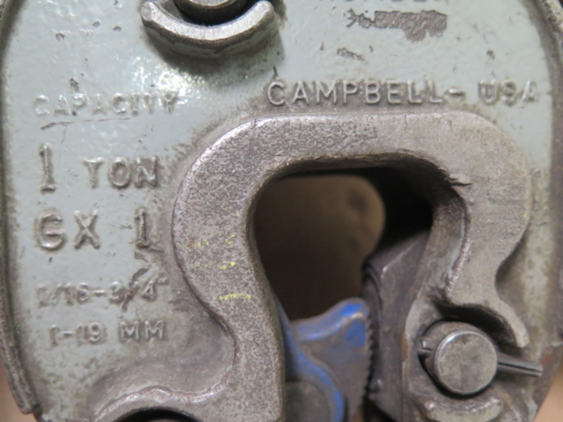 Campbell 1-Ton Plate Lifting Clamps (2) (SOLD AS-IS - NO WARRANTY) - Image 3 of 3