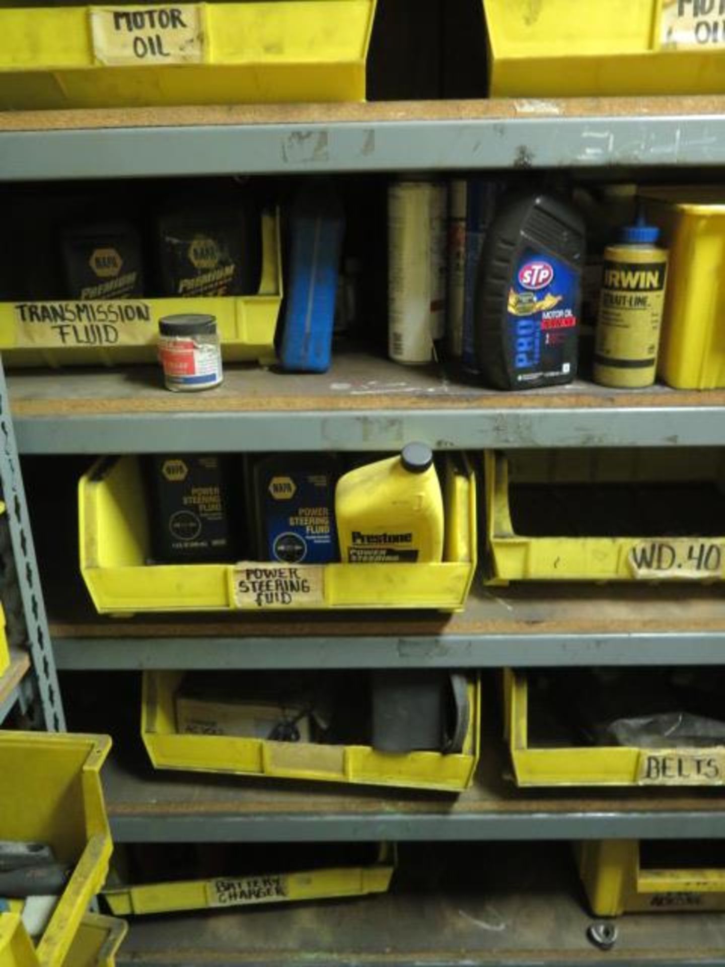 Storage Room w/ Bar Clamps, Hammers, Straps, Concrete Tools, Abrasives, Bins and Shelving (SOLD AS- - Image 23 of 29