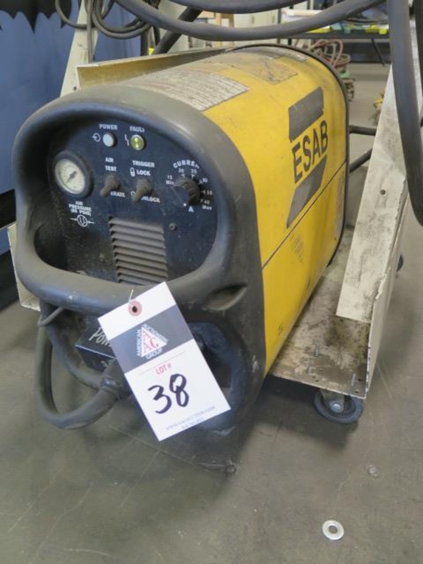 Esab Powercut 650 Plasma Cutting Power Source s/n 0011020482 w/ Cart (SOLD AS-IS - NO WARRANTY) - Image 2 of 7