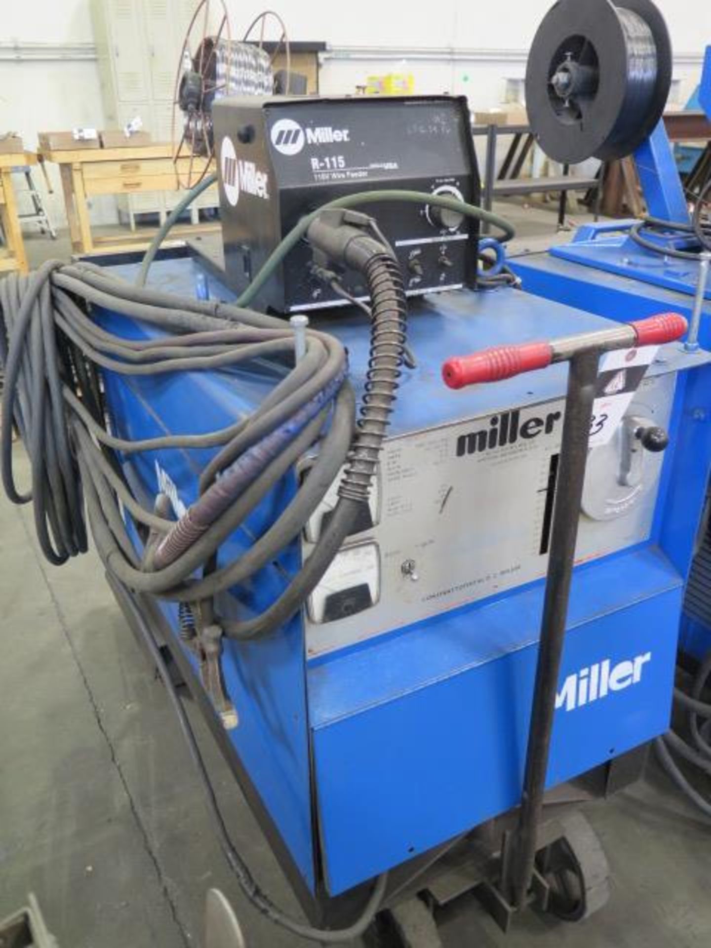 Miller CP-250TS CP-DC Arc Welding Power Source s/n R373965 w/ Miller R-115 Wire Feeder SOLD AS-IS - - Image 2 of 9
