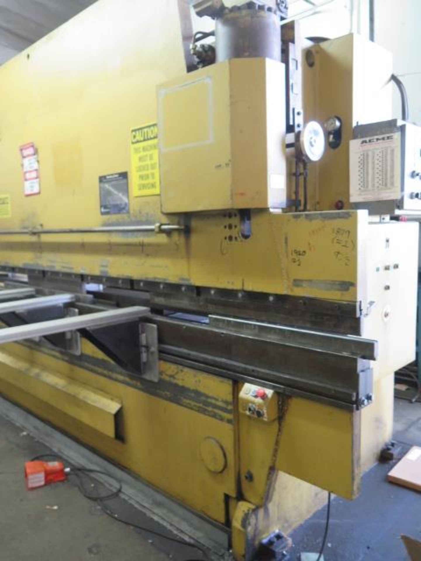 MasterFab 250 Ton x 14’ (16’ with Extensions) Hyd Press Brake w/ Controlled Back gauge, SOLD AS IS - Image 5 of 21