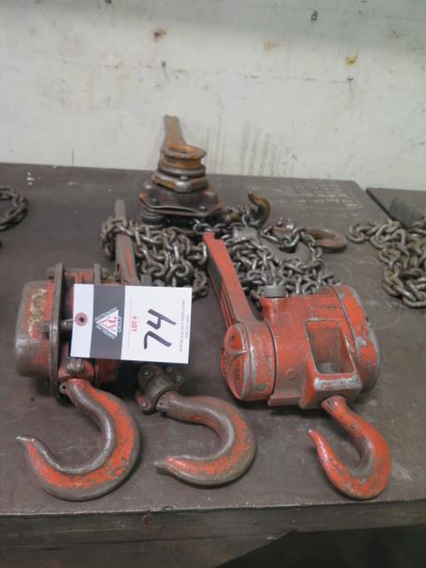 3-Ton Chain Come-Alings (2) (SOLD AS-IS - NO WARRANTY)