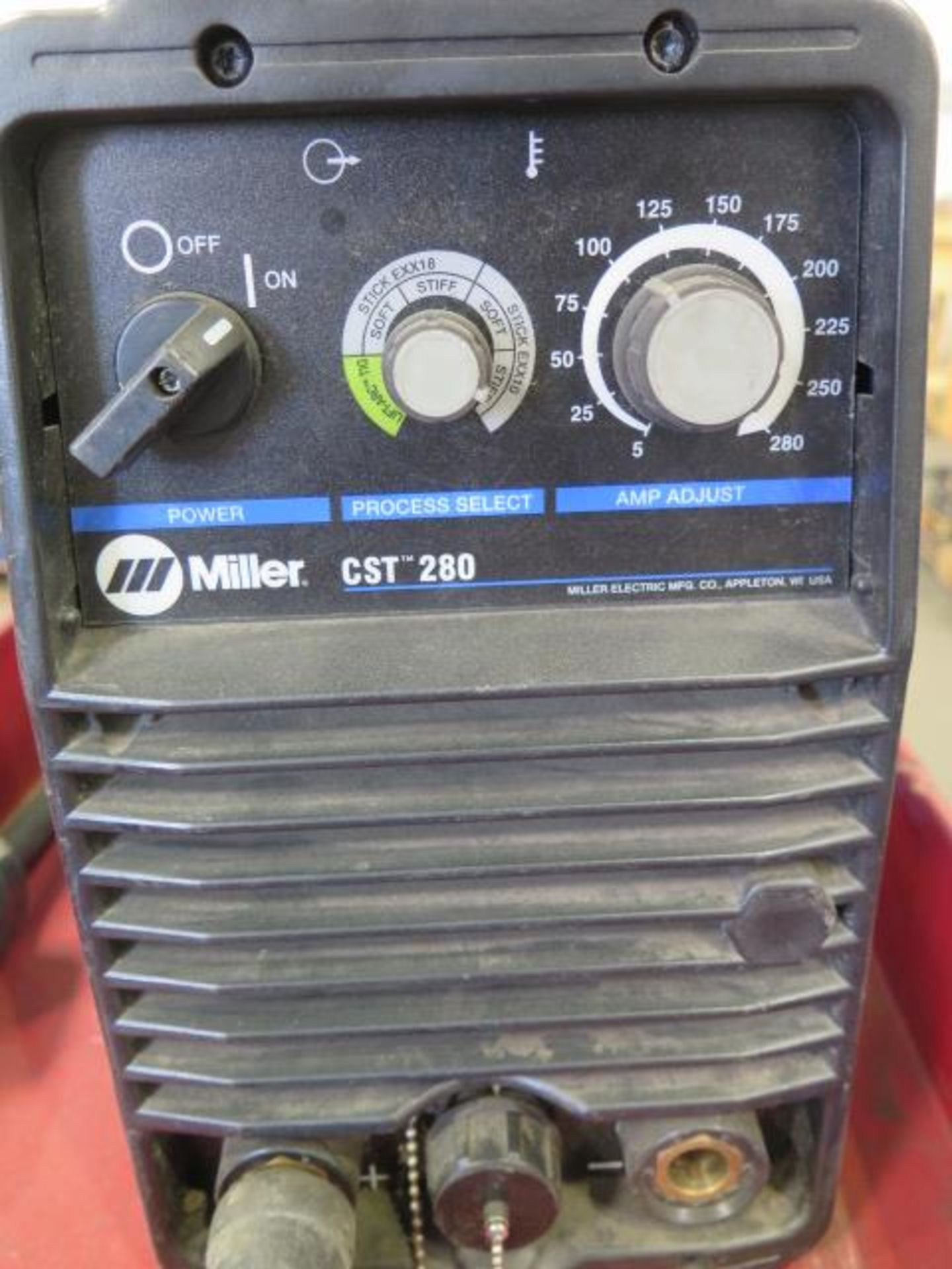 Miller CST-280 Arc Welding Power Source s/n MF360224G w/ Cart (SOLD AS-IS - NO WARRANTY) - Image 4 of 7