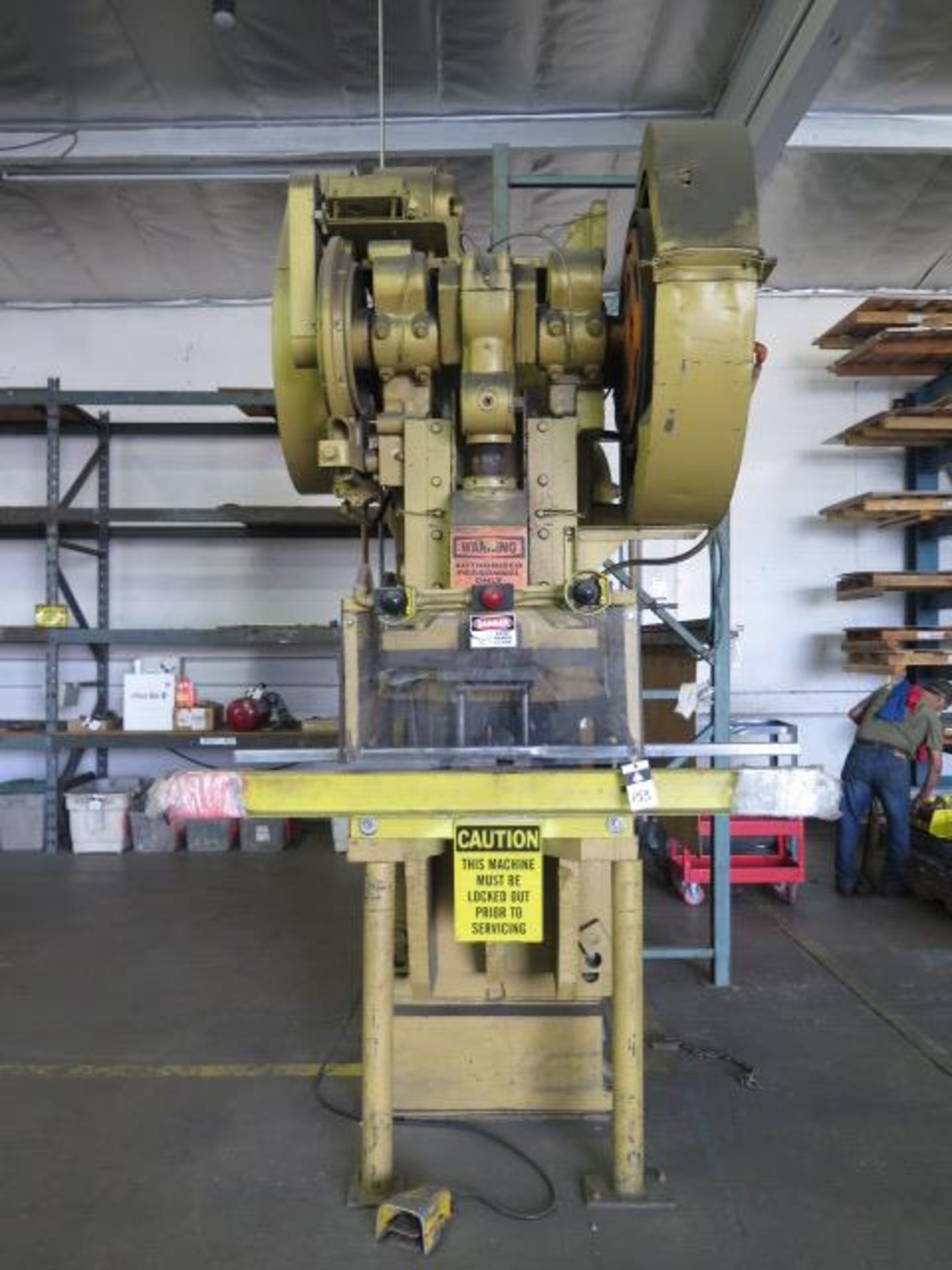 65 Ton Stamping Press w/ Pneumatic Clutch, Brake, 25” x 32” Bolster SOLD AS-IS, PARTS ONLY - Image 3 of 14