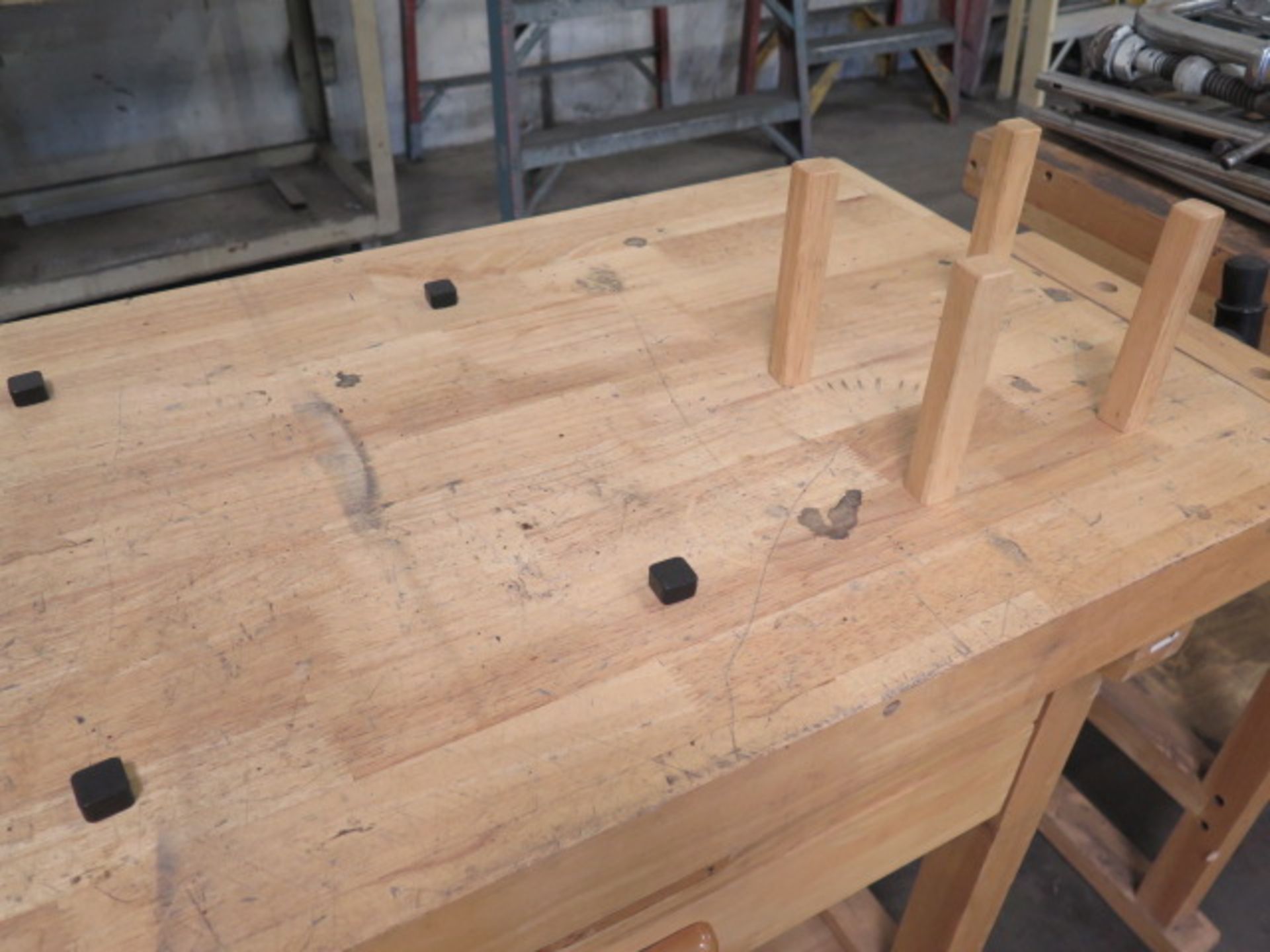 Wood Working Benches (4) w/ Vises (SOLD AS-IS - NO WARRANTY) - Image 3 of 5