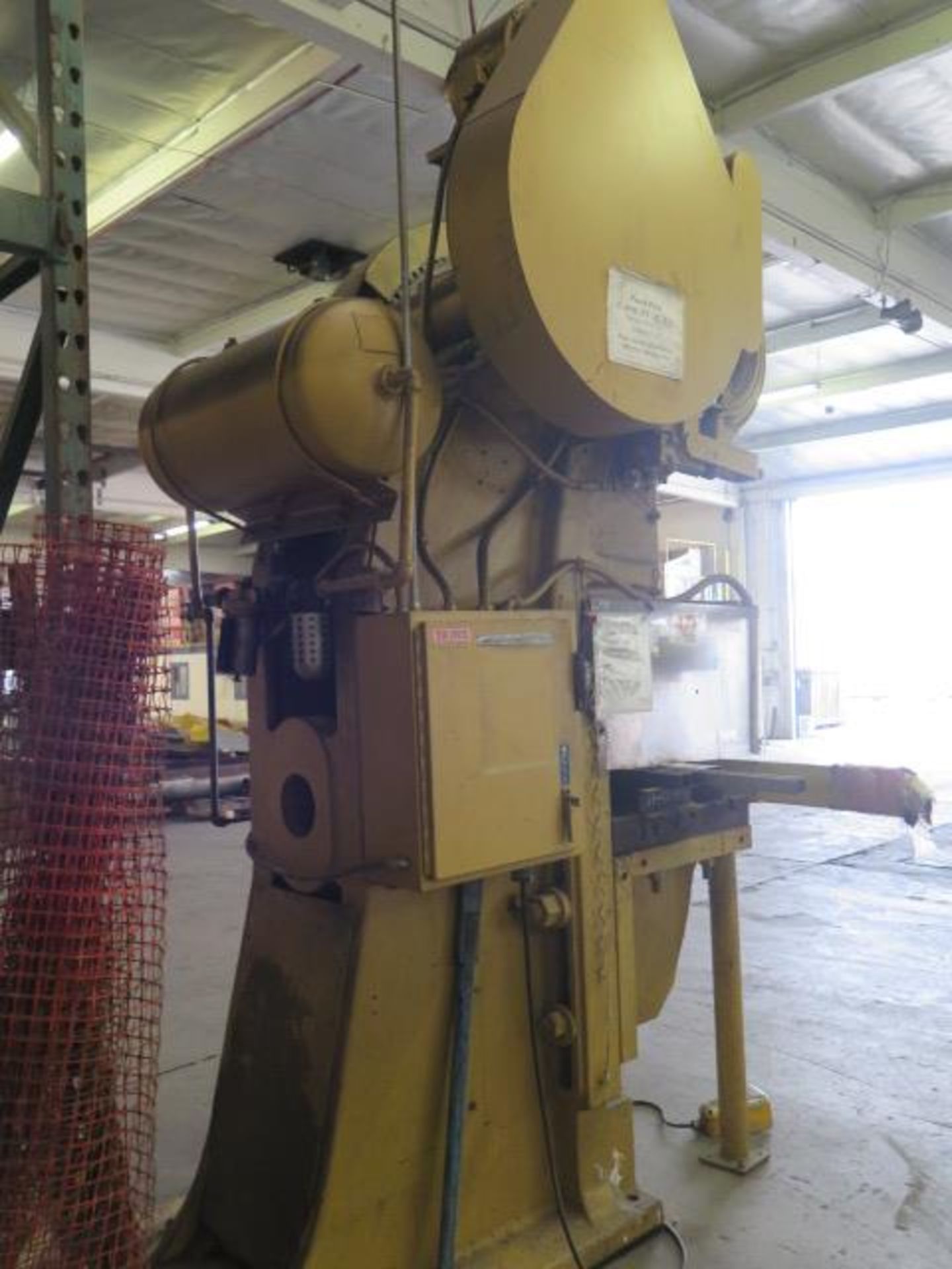 65 Ton Stamping Press w/ Pneumatic Clutch, Brake, 25” x 32” Bolster SOLD AS-IS, PARTS ONLY - Image 4 of 14