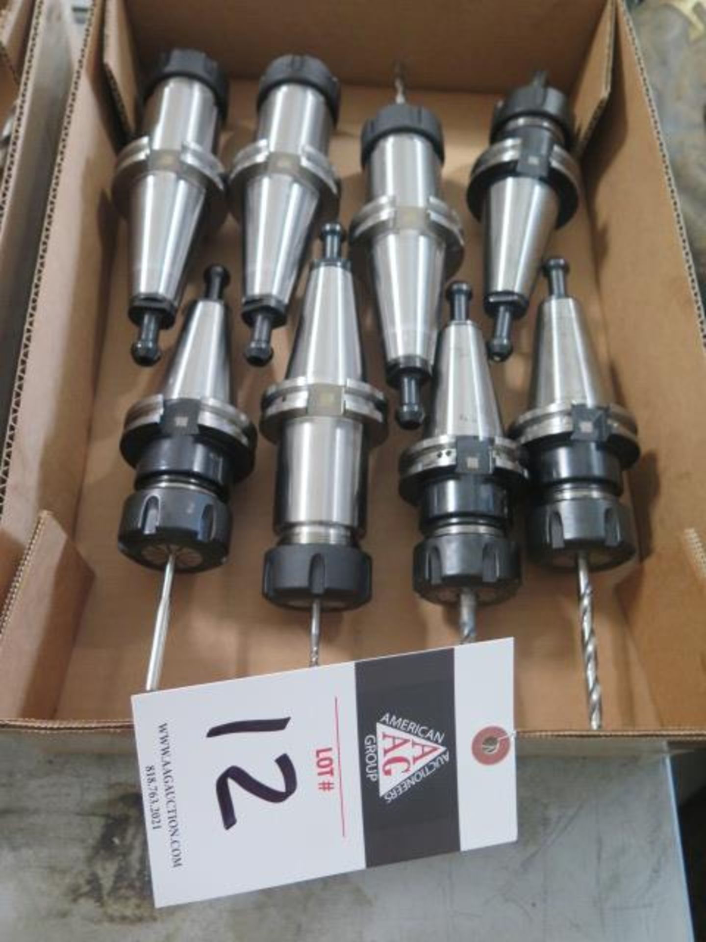 CAT-40 Taper 25K Balanced Collet Chucks (8)