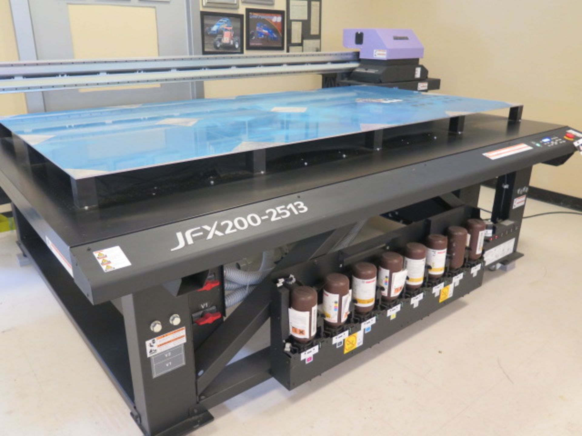 2016 Mimaki JFX200-2513 Wide Format UV Flatbed Printer s/n R66BB329 w/ 98.4” x 51.2” Print Area, - Image 3 of 14