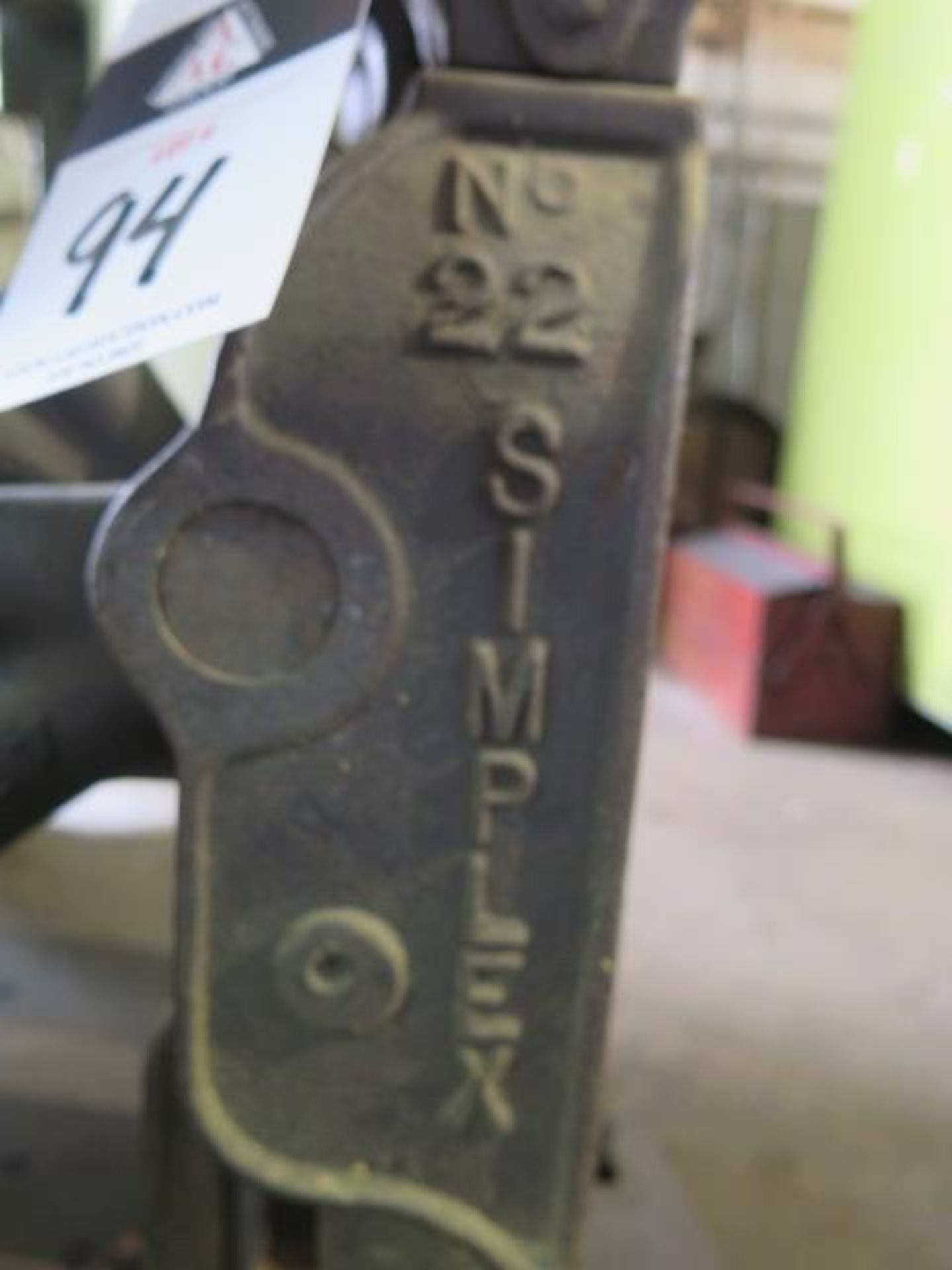 Simplex Machine Jacks (3) (SOLD AS-IS - NO WARRANTY) - Image 6 of 7