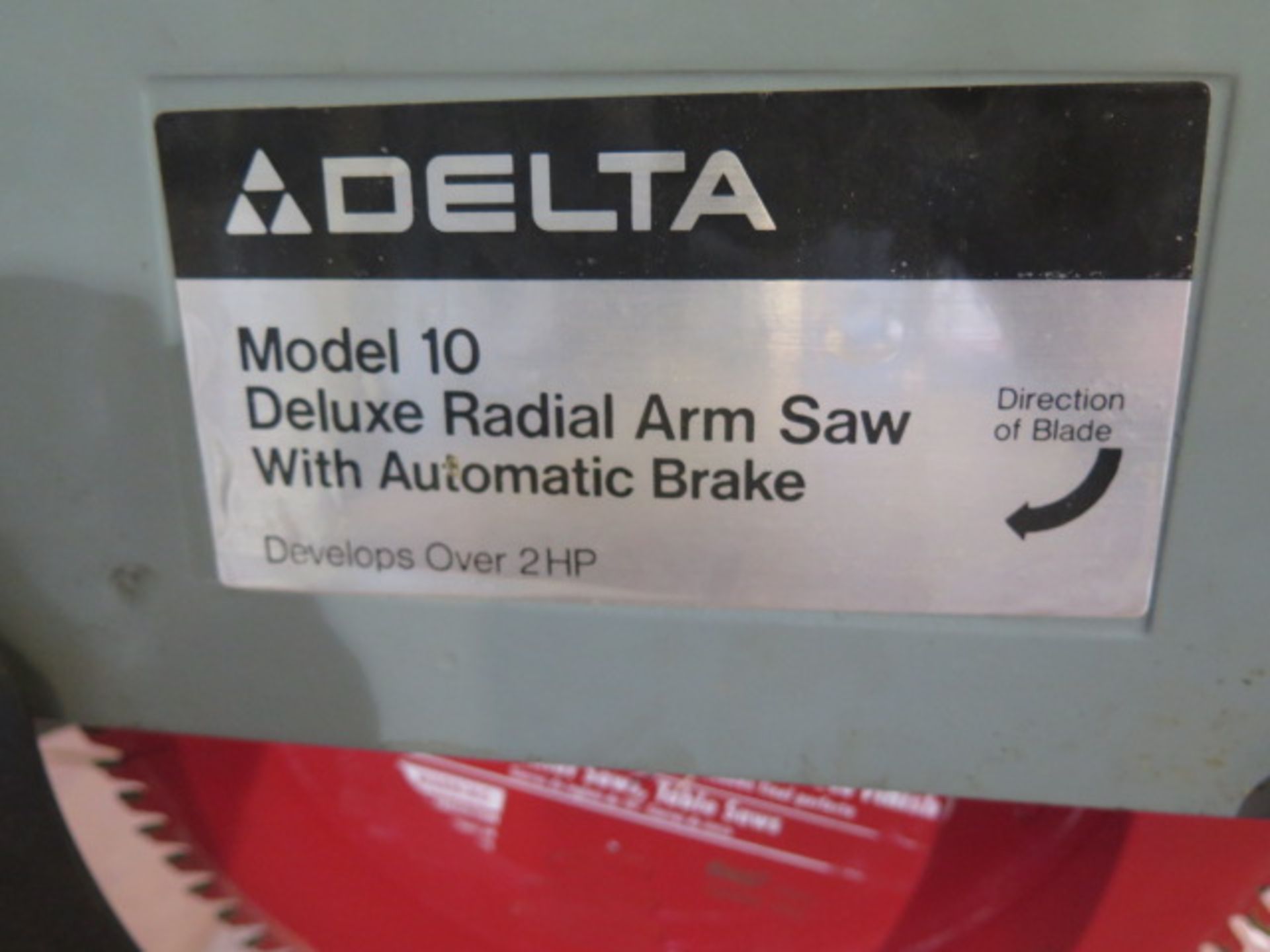 Delta Radial Arm Saw (SOLD AS-IS - NO WARRANTY) - Image 4 of 4