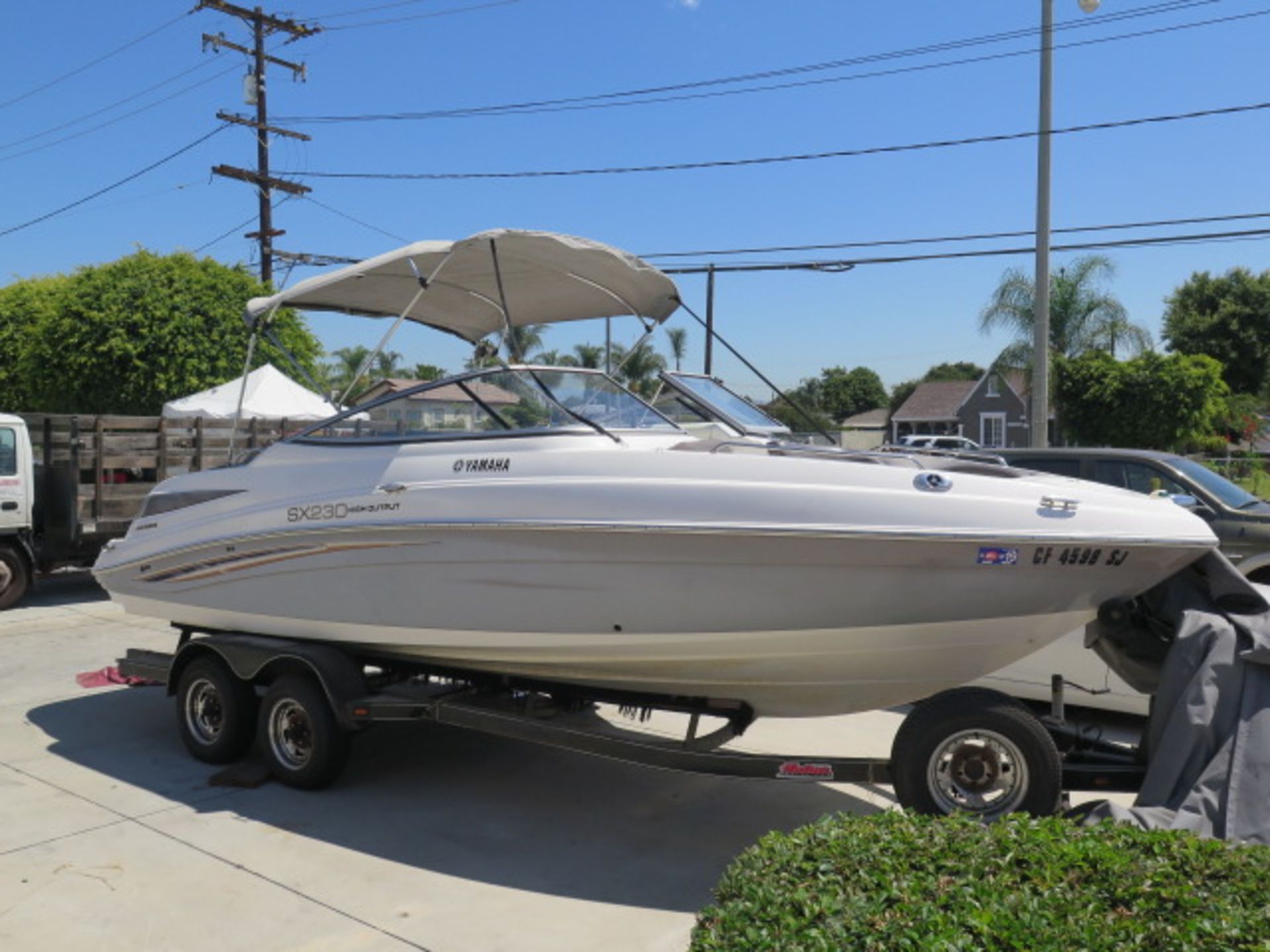 2007 Yamaha SX 230 High Output 23’ Open Bow Pleasure Boat, Twin 20-Valve Fuel Injected, SOLD AS IS