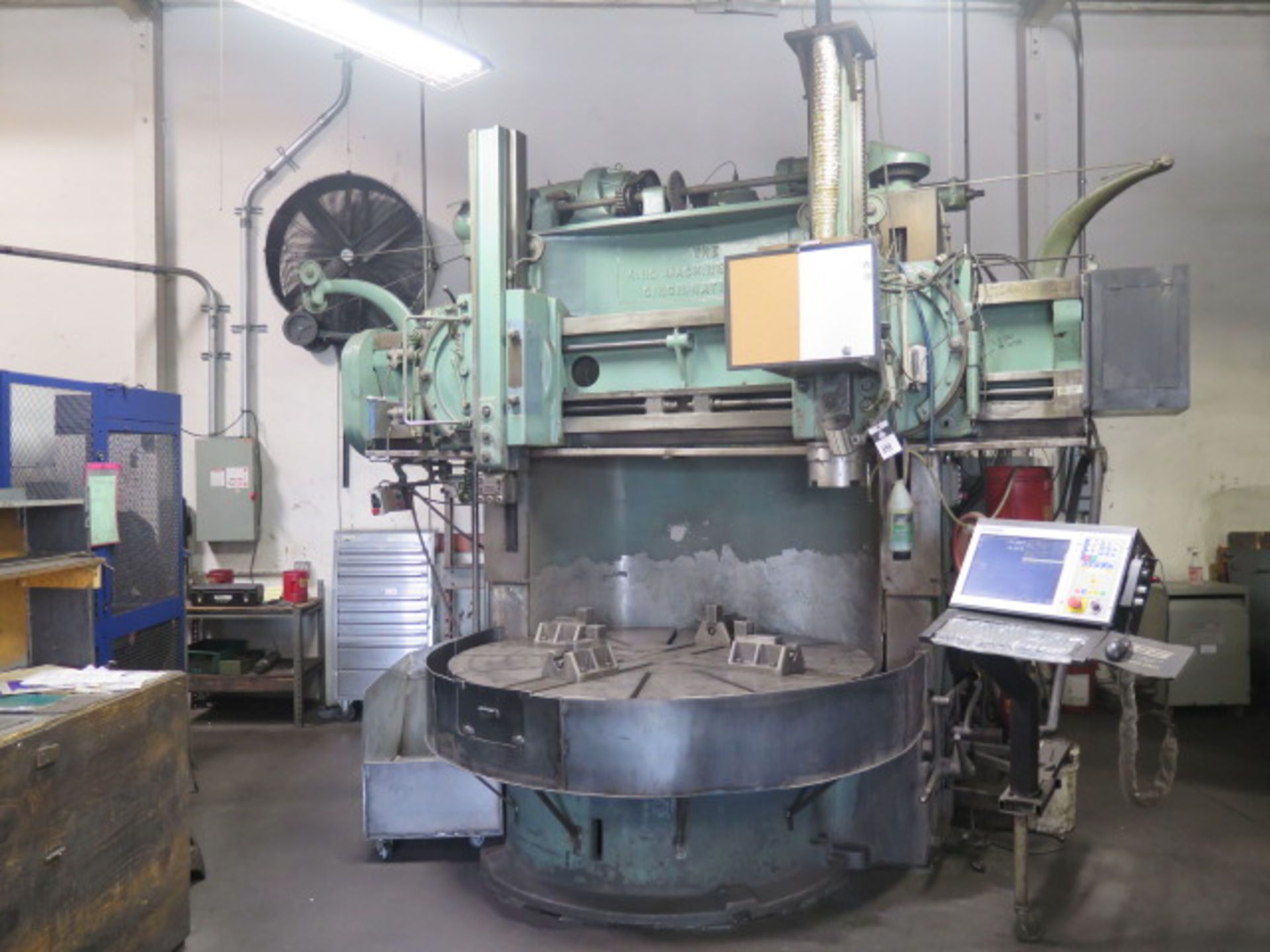 King 71” CNC Vertical Boring Mill s/n 1130 w/ Centroid T400 CNC Controls, 76” Max Swing, SOLD AS IS - Image 2 of 21