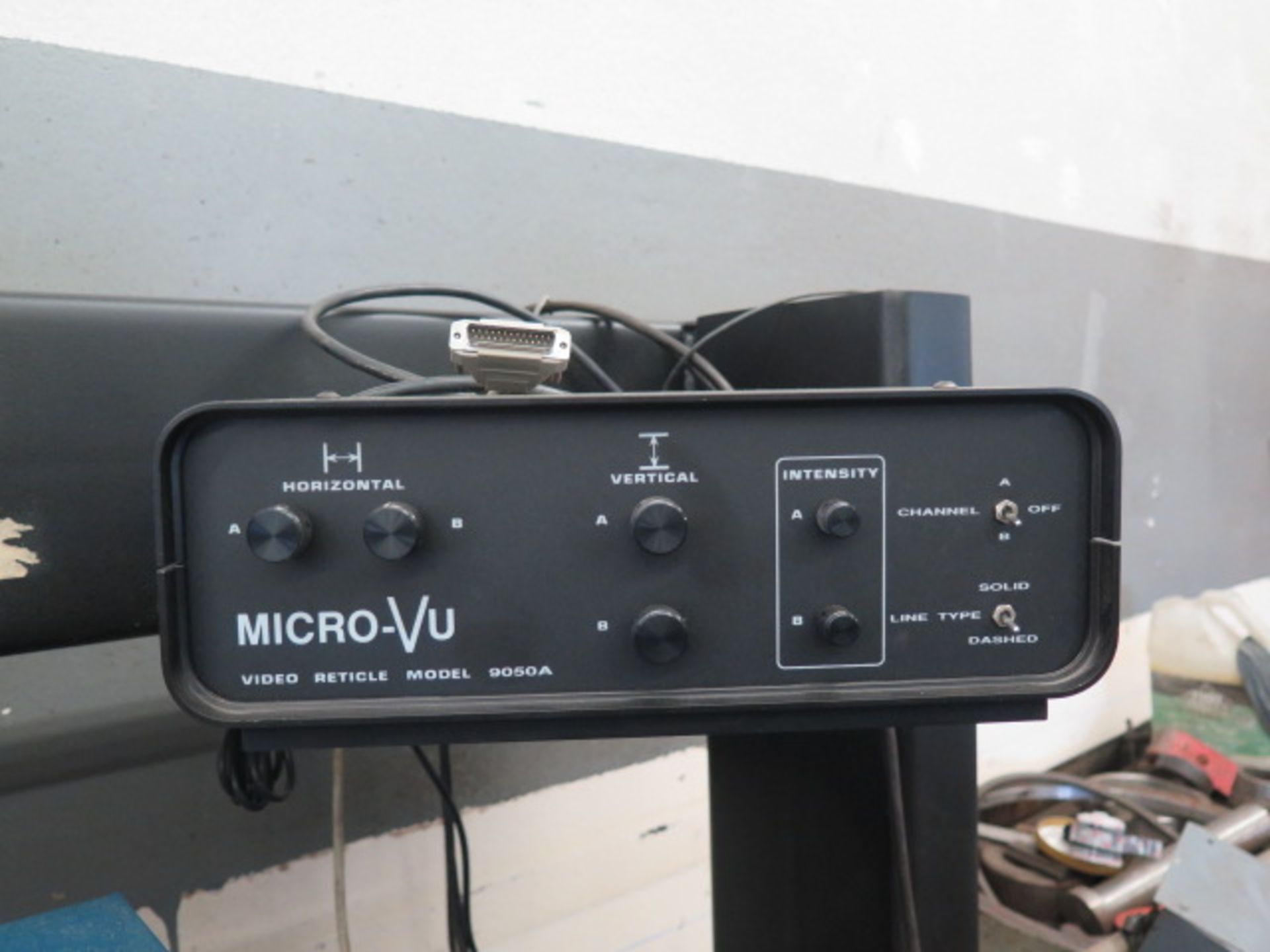 MicroVu M24X18 Video Optical Comparator s/n 4417 w/ MicroVu 9050A Video Reticle, Surfac, SOLD AS IS - Image 7 of 10