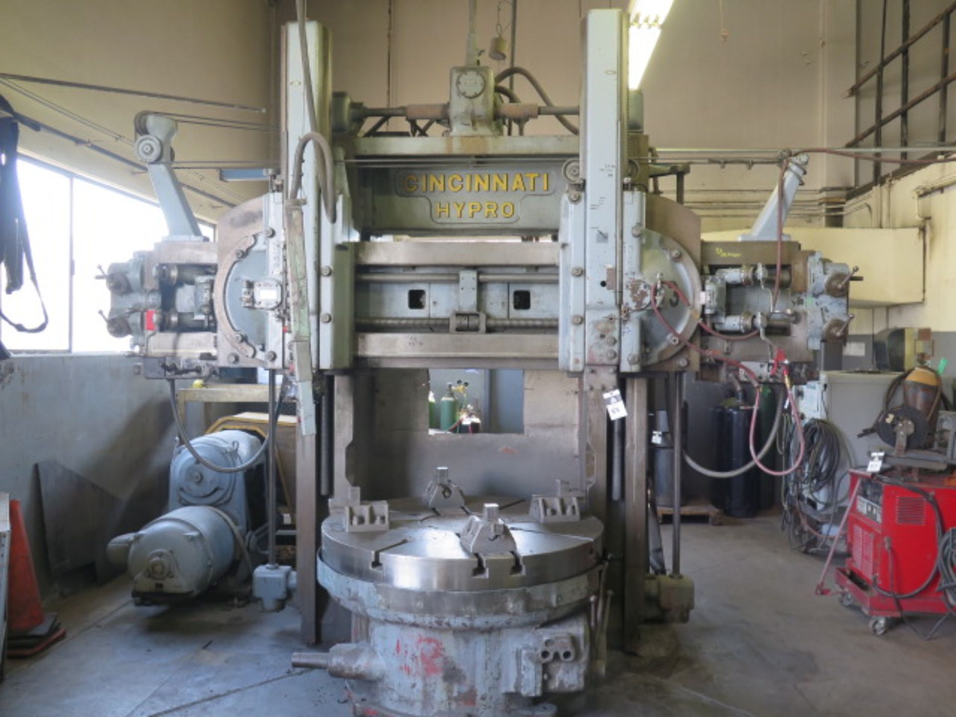 Cincinnati Hypro 52” Vertical Boring Mill s/n 6261 w/ Cincinnati Controls, 57” Swing, SOLD AS IS